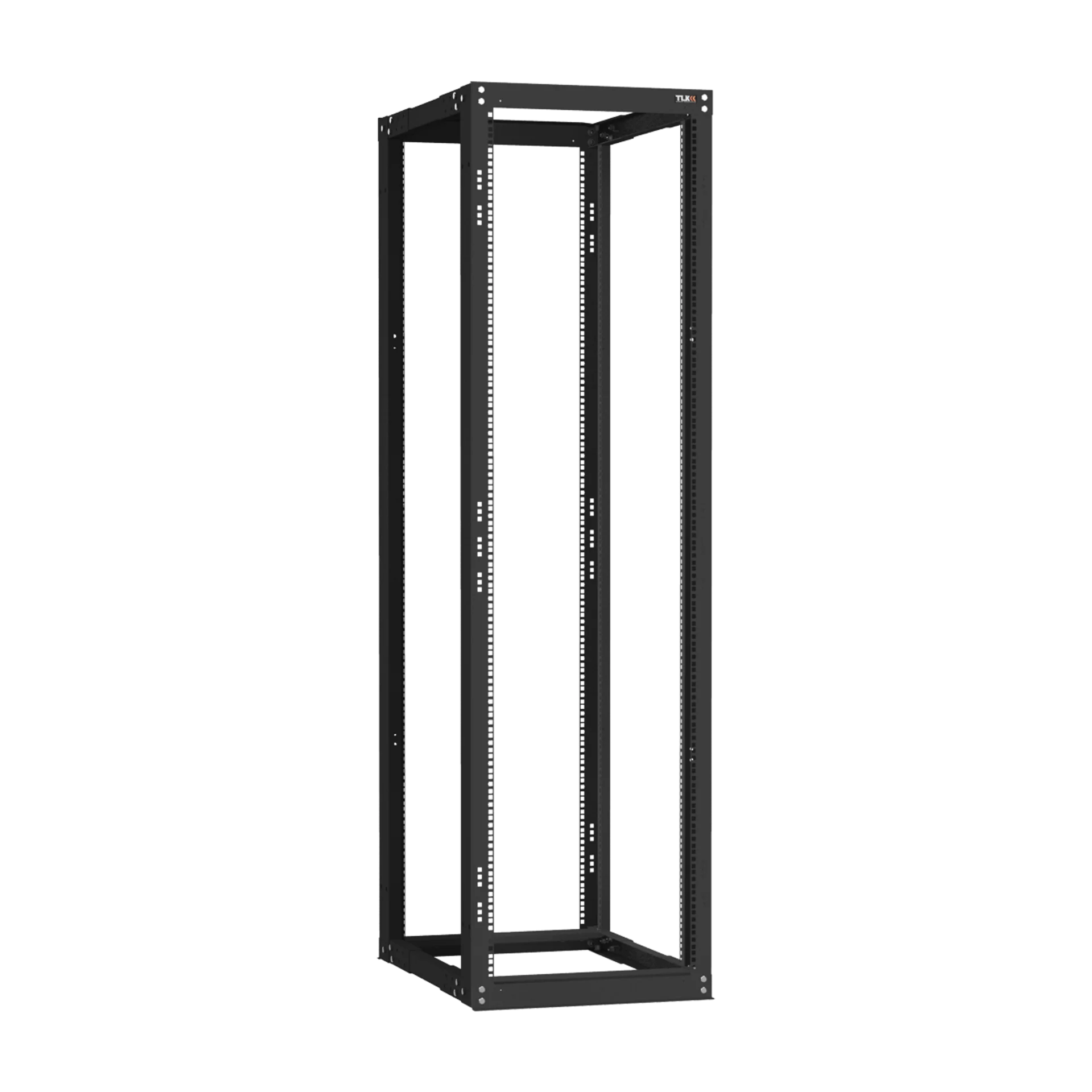 19" Монтажная стойка двухрамная раздвижная 42U Ш550хГ600-1000мм, черная