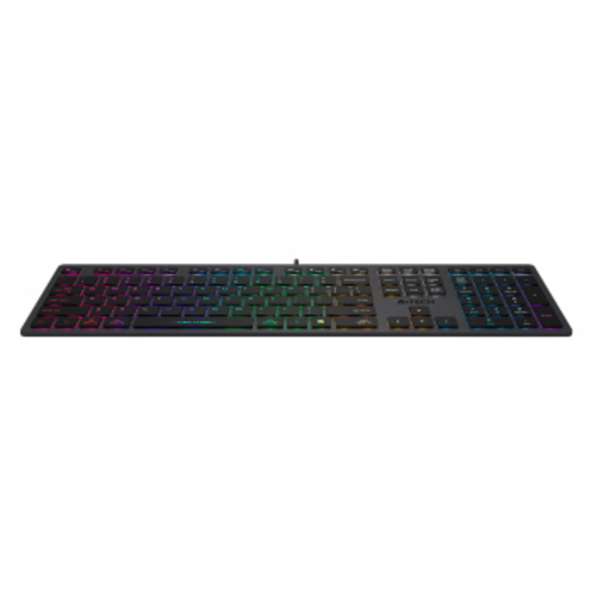 Клавиатура A4Tech Fstyler FX60 серый USB slim LED (FX60 GREY / NEON)