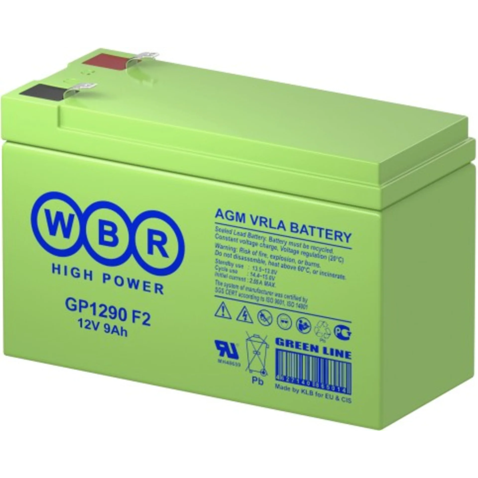 Батарея для ИБП WBR GP1290 (12V/9Ah)