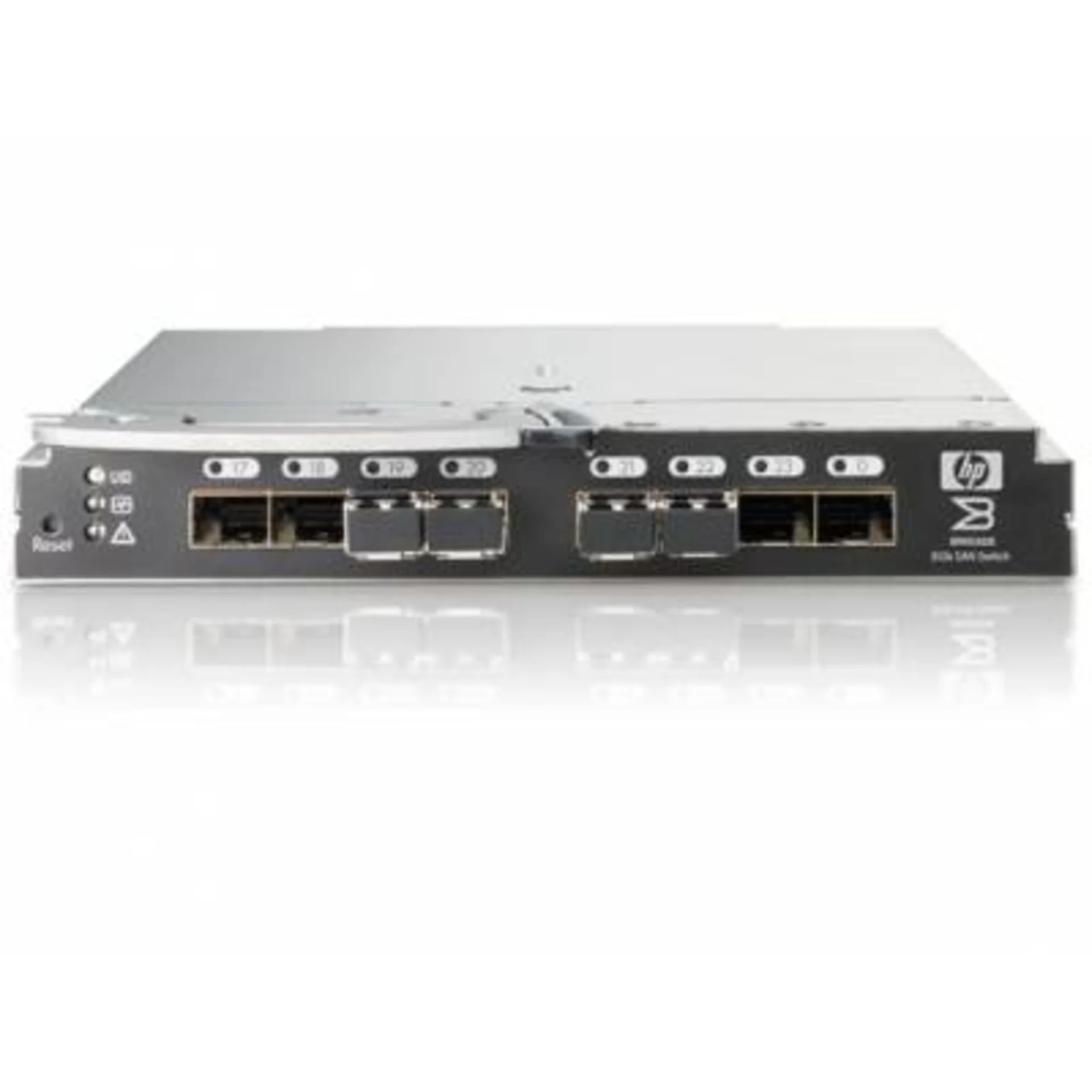 Hewlett-Packard HP BladeSystem Brocade 8/24c SAN Switch (8+16 ports) (8 external SFP slots, incl 4x8Gb LC SW SFP, 24 ports enabled) [AJ821A]