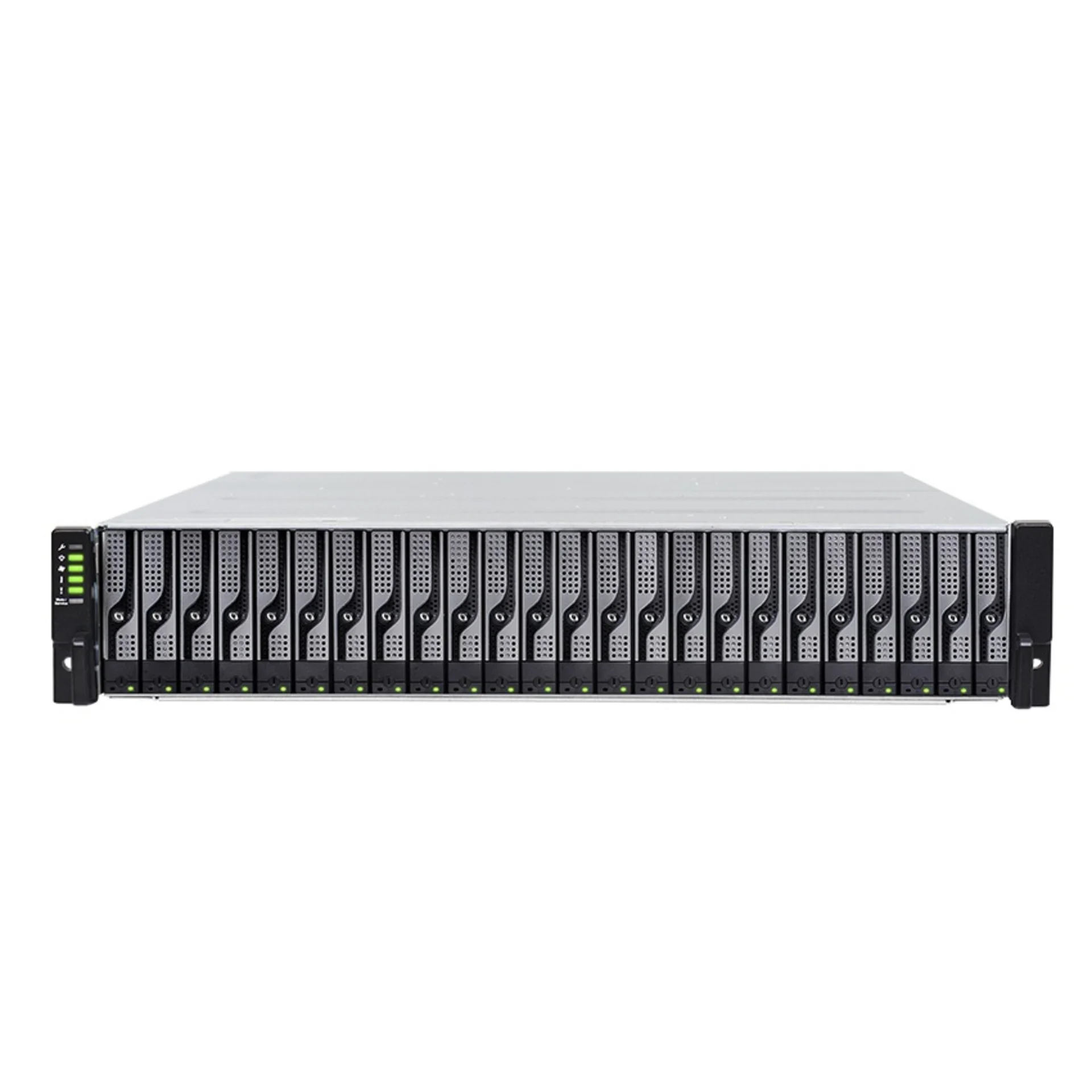 Система хранения данных Infortrend GS1024R2CBF-D Gen2 (2xCtrl, до 24xHDD, 2xSAS12G внеш. порт, 4x4GB, 8x1G портов iSCSI)