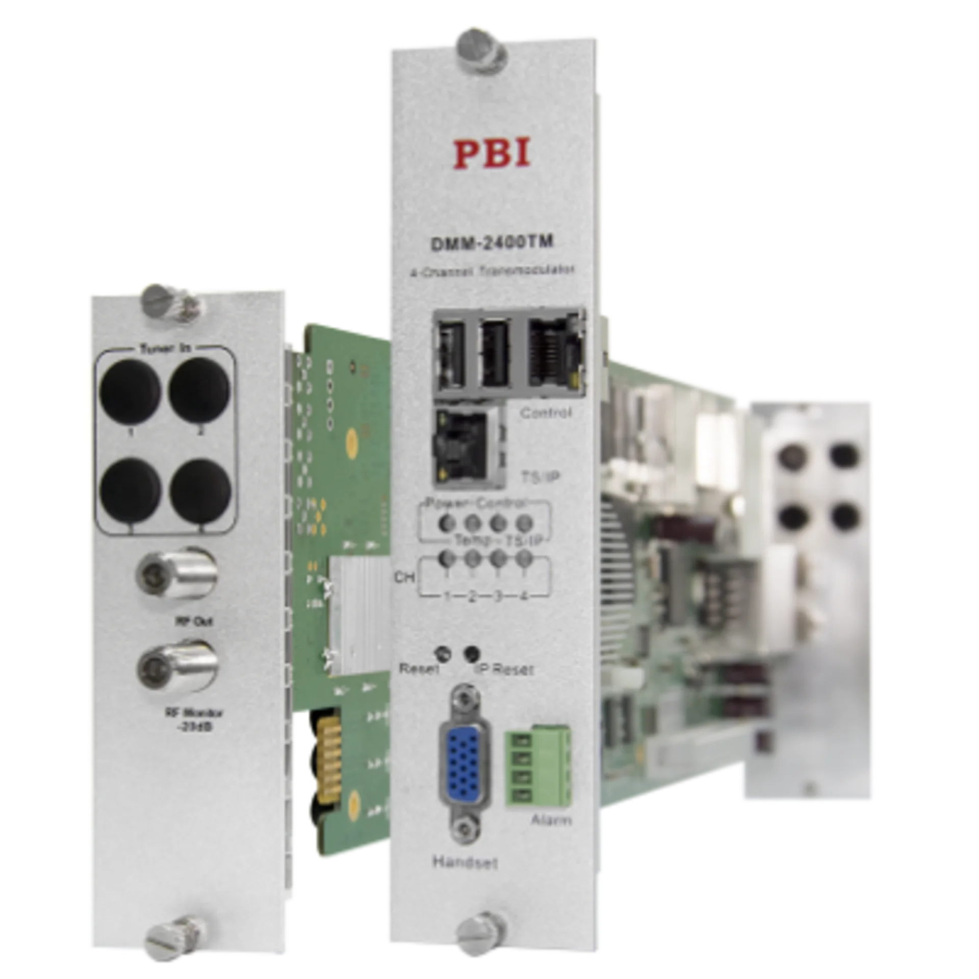 Модуль 4х поточного QAM модулятора PBI DMM-2410TM-30IC для цифровой ГС PBI DMM-1000