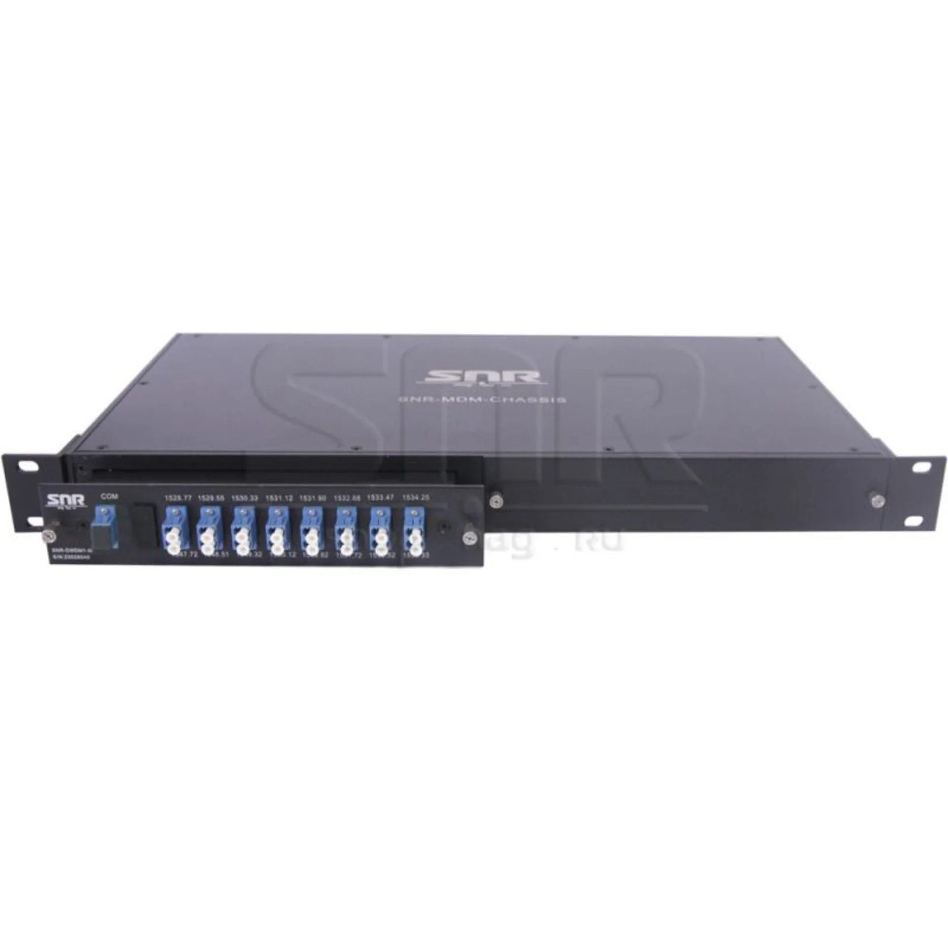 Мультиплексор-Демультиплексор DWDM одноволоконный 8-канальный + TV канал 1550 в шасси