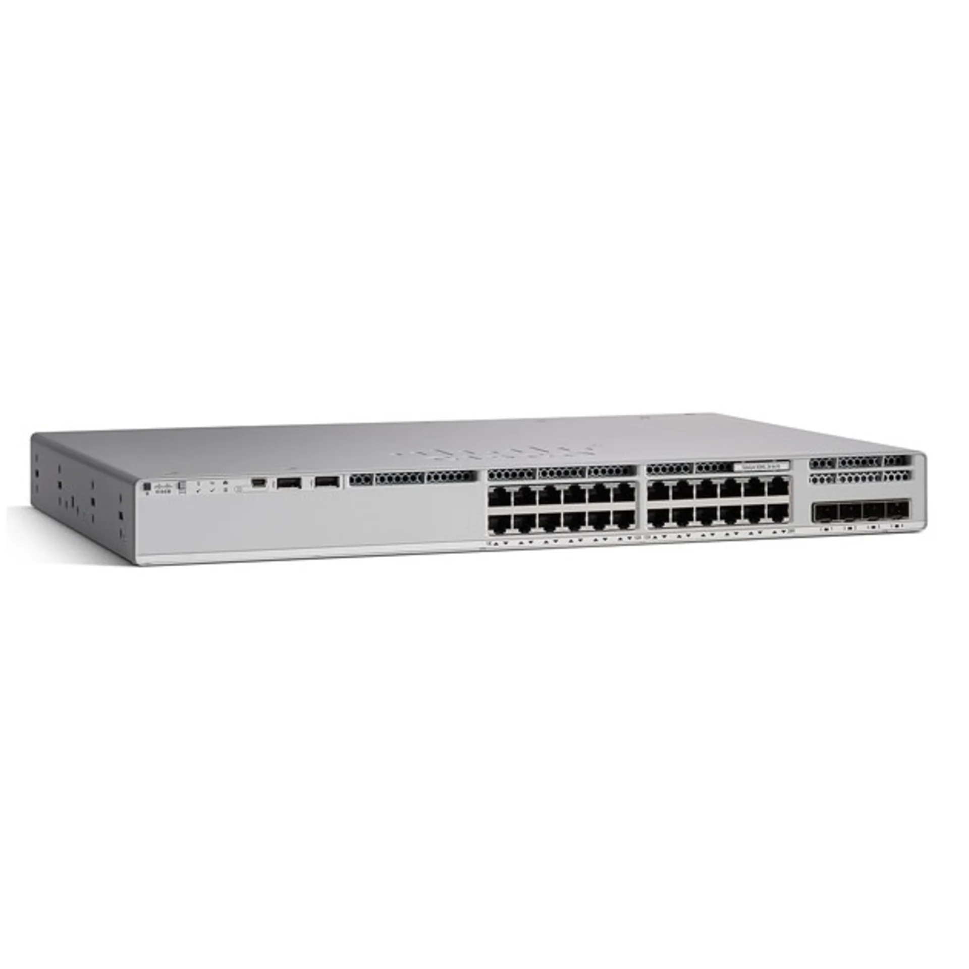 Коммутатор Cisco Catalyst 9200 24-port PoE+,  Network Essentials (C9200-24P-E)