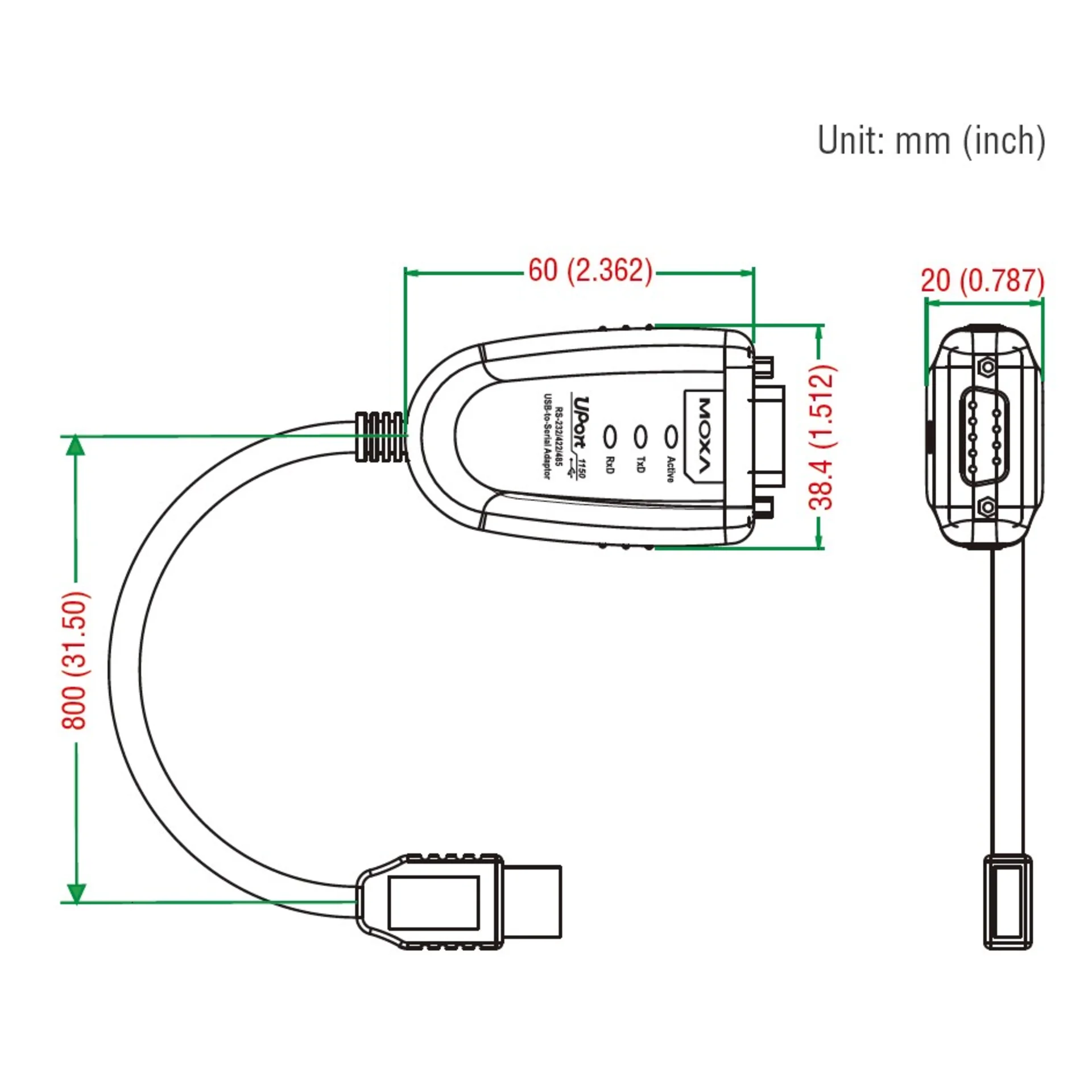 Преобразователь UPort 1130I