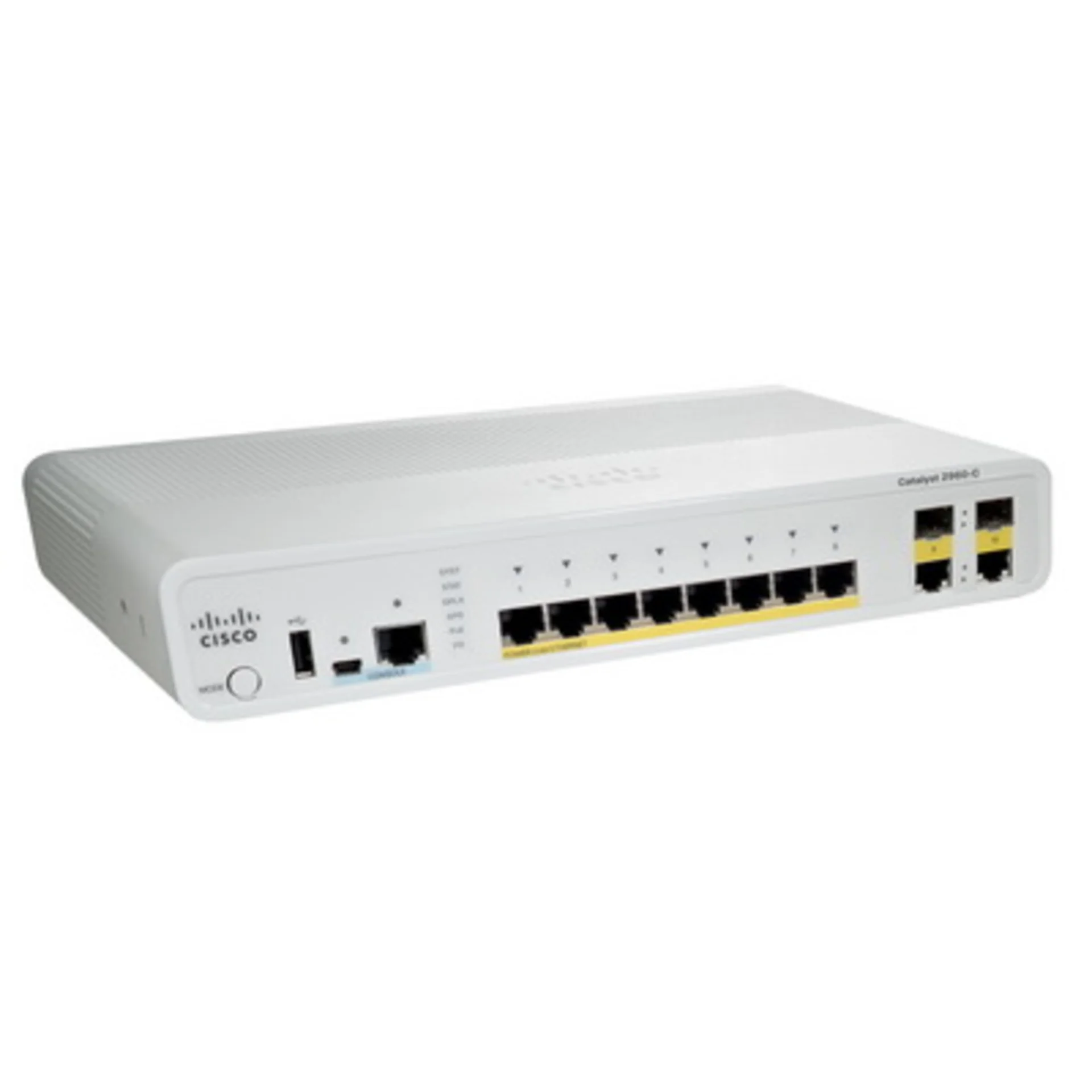CISCO WS-C2960C-8PC-L Catalyst 2960C Switch 8 FE PoE, 2xDual Uplink, Lan Base