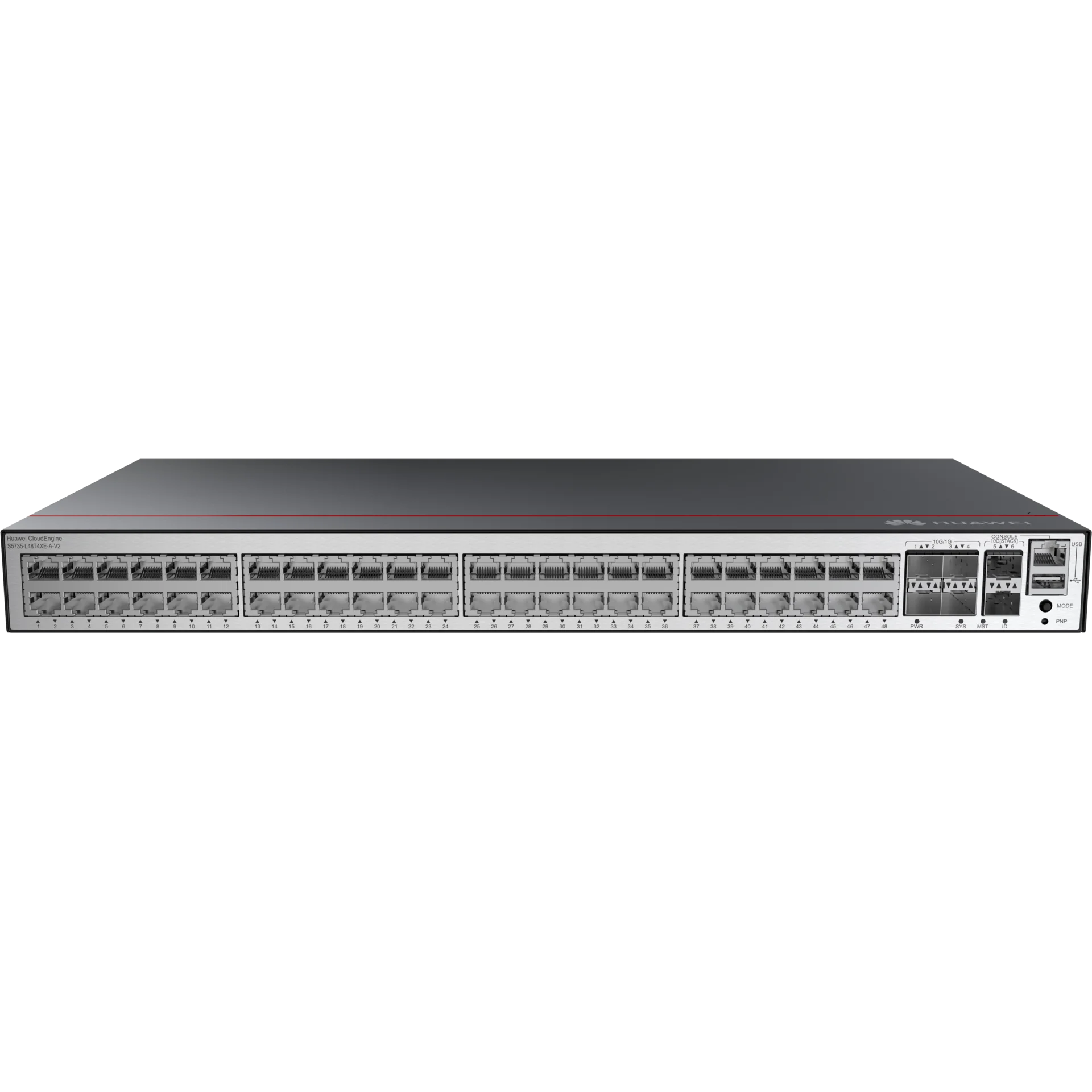 Коммутатор Huawei S5735-L48T4XE-A-V2 (L3, 48 x 1G RJ45, 4 x 10G SFP+, 2  x 12G stack)