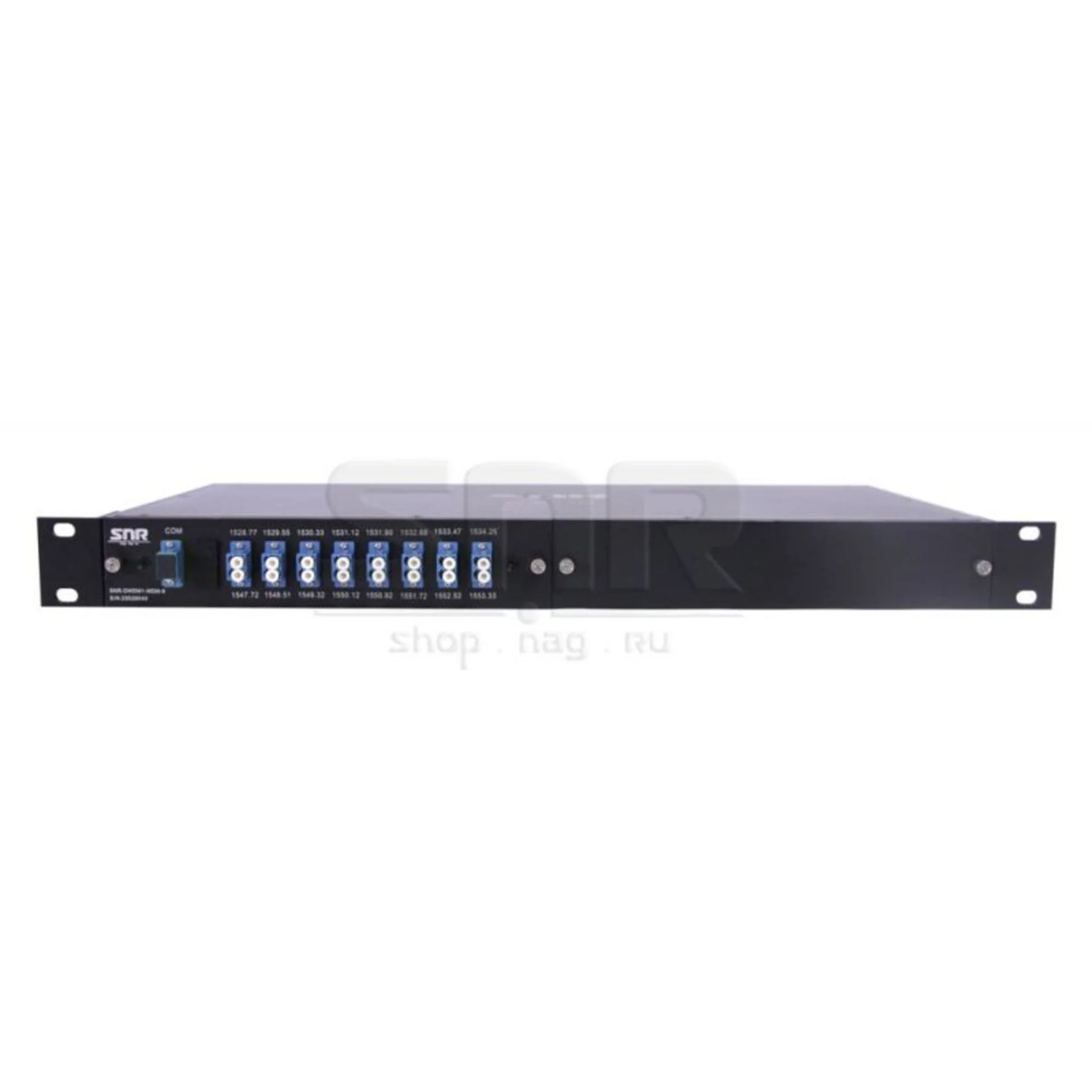 Мультиплексор-Демультиплексор DWDM одноволоконный 8-канальный + TV канал 1550 в шасси