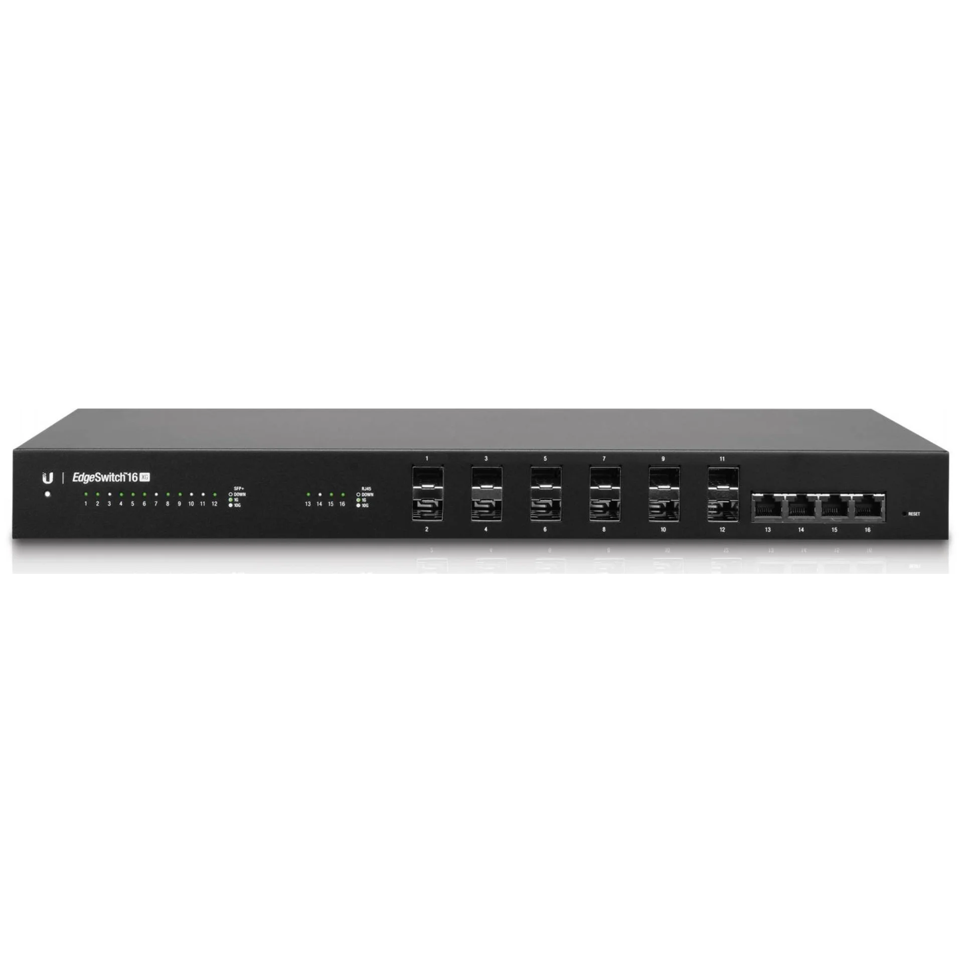 Коммутатор Ubiquiti EdgeSwitch 16 XG |ES-16-XG| Ubiquiti коммутатор управляемый 12xSFP+Ports, 4xRJ45 10GBASE-T, 1 |ES-16-XG| последовательный консольный порт (024535)