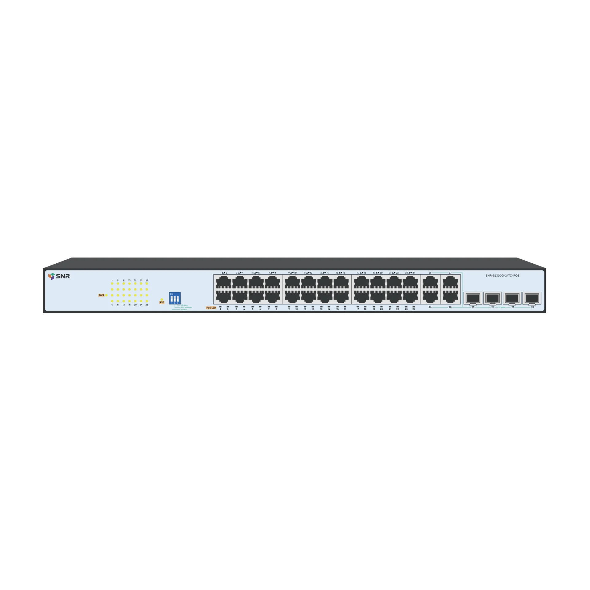 Управляемый Web Smart PoE коммутатор уровня 2 SNR-S2300G-24TC-POE