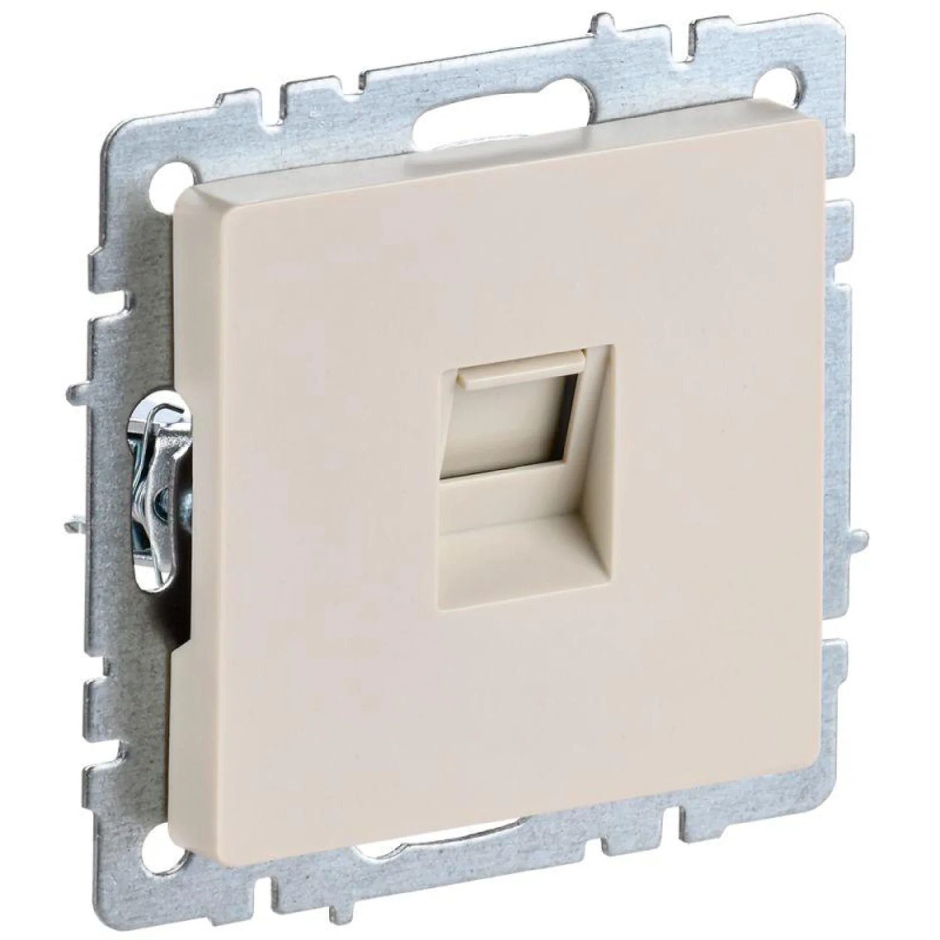 Розетка компьютерная IEK BR-K10-1-K10, RJ45, кат.5E, 1-местная