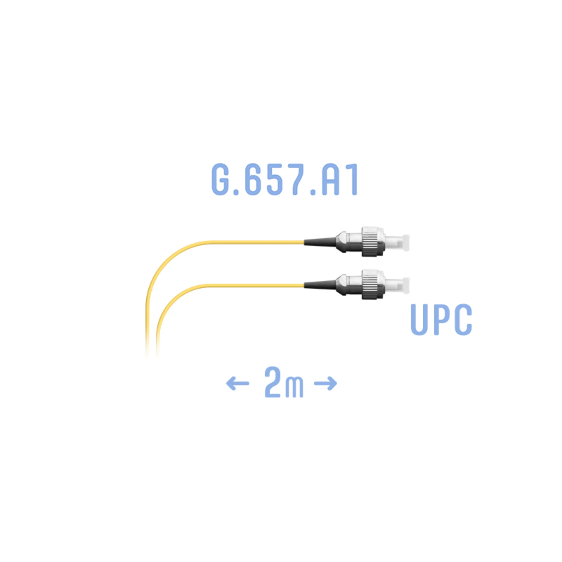 Патч-корд оптический SNR, FC/UPC-FC/UPC, 3м, желтый (SNR-PC-FC/UPC-A-3m (0,9))