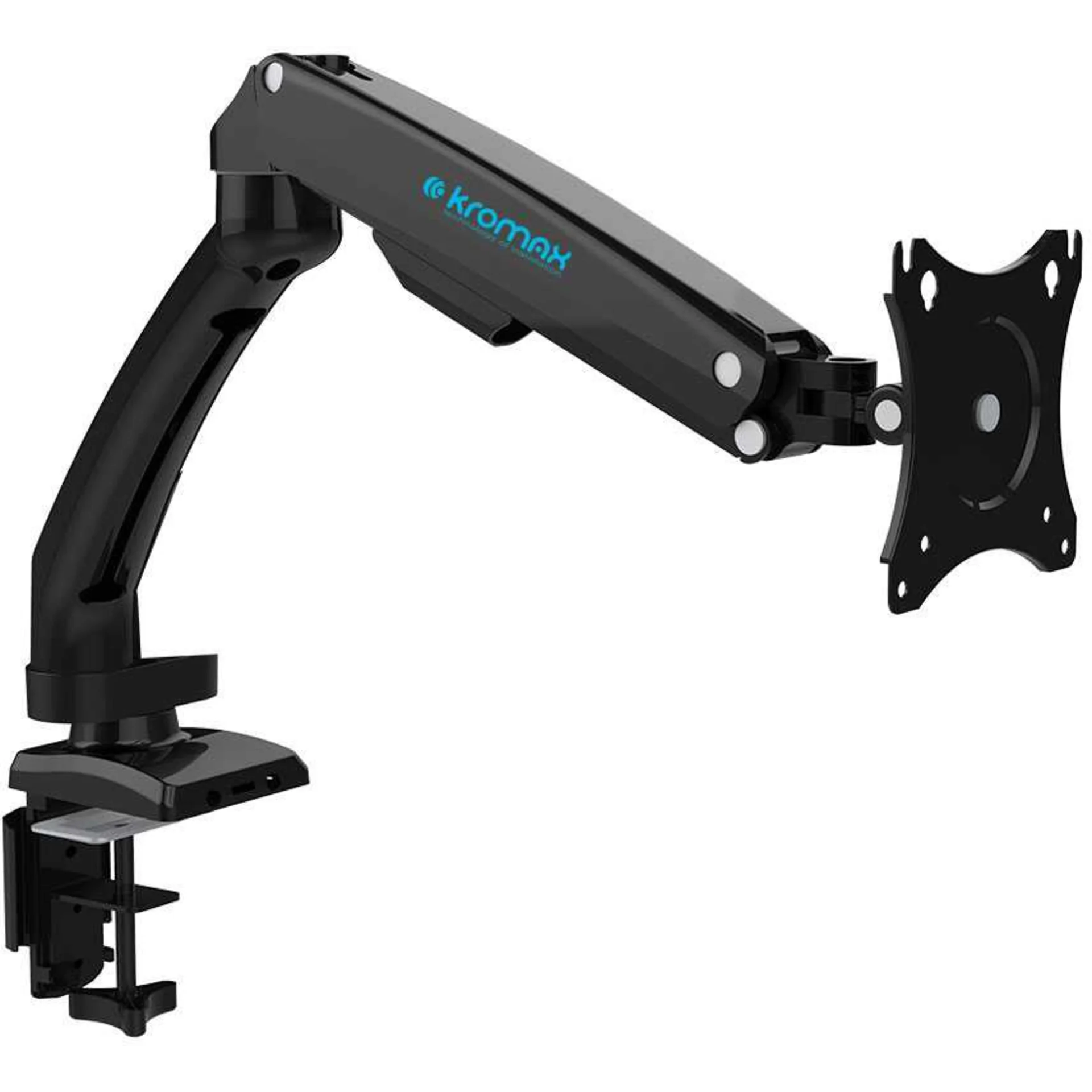 Кронштейн для мониторов ЖК Kromax OFFICE-8 черный 15"-32" макс.8кг настольный поворот и наклон верт.