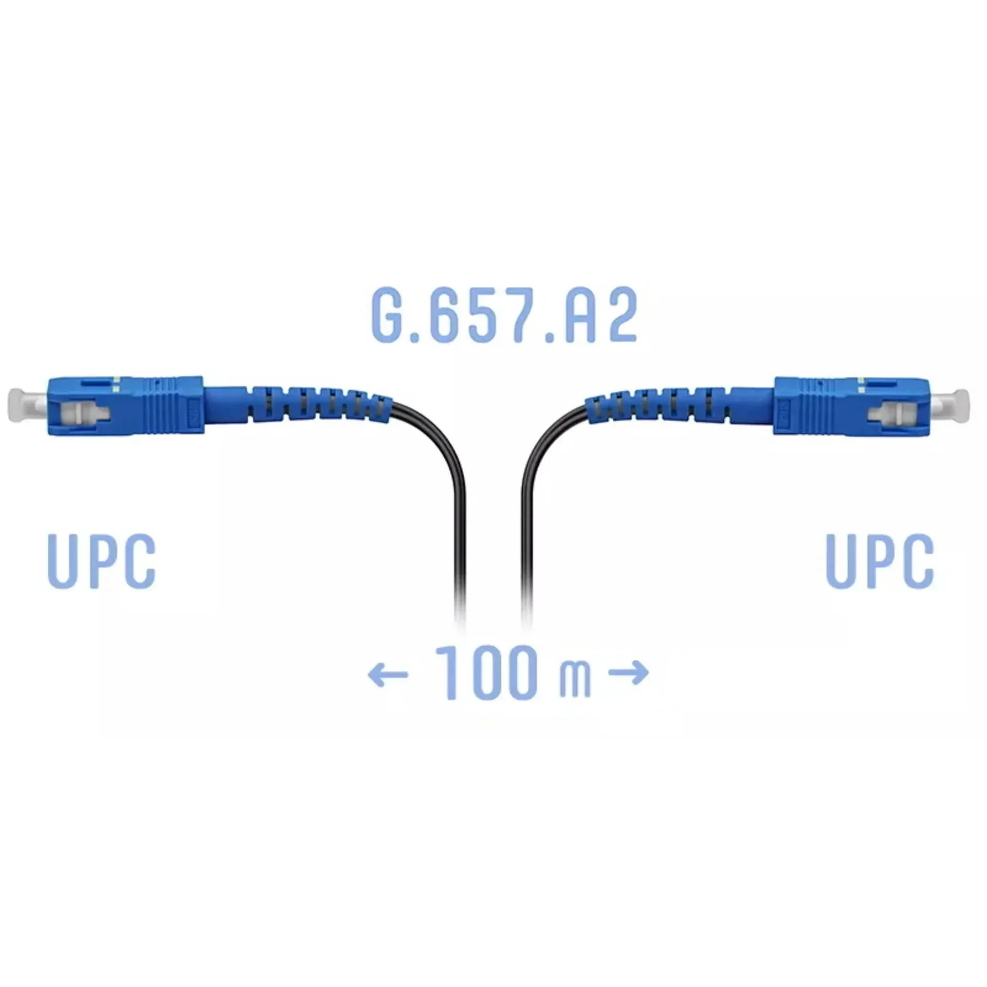 Патчкорд оптический FTTH SC/UPC, кабель 604-05-01, 100 метров