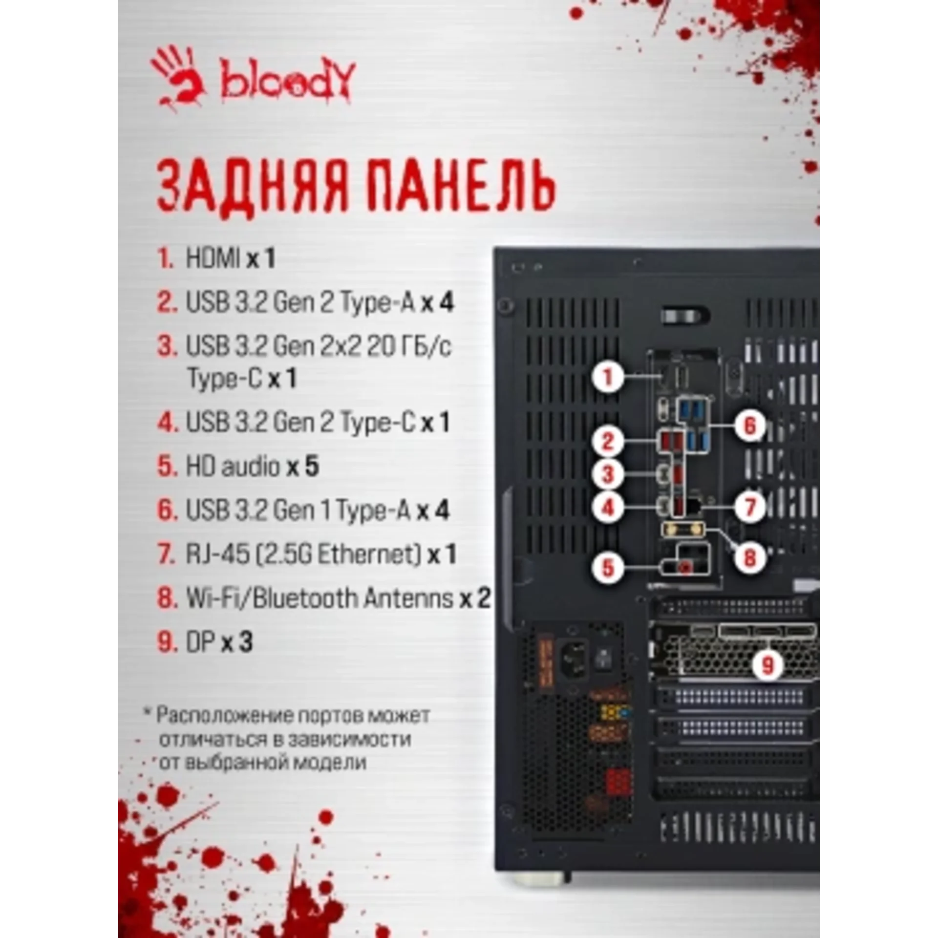 ПК Bloody BD-PC CZ79C3 MT i7 13700KF (3.4) 64Gb SSD1Tb RTX5080 16Gb Windows 11 Home 64 GbitEth 850W