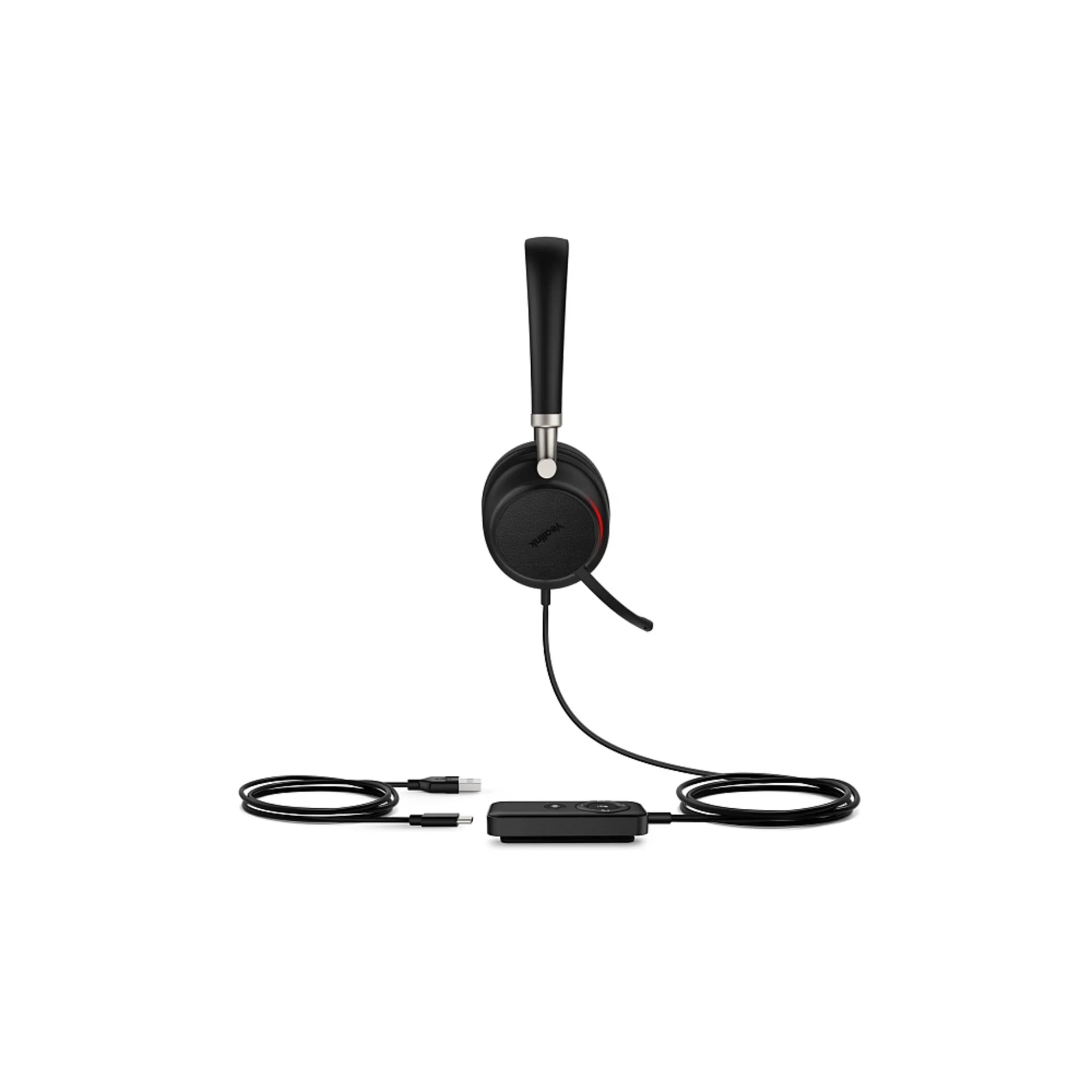Гарнитура UH38 Dual UC-BAT Дуо, гибридная, USB/Bluetooth, HD звук, шумоподавление, LED-индикатор, з