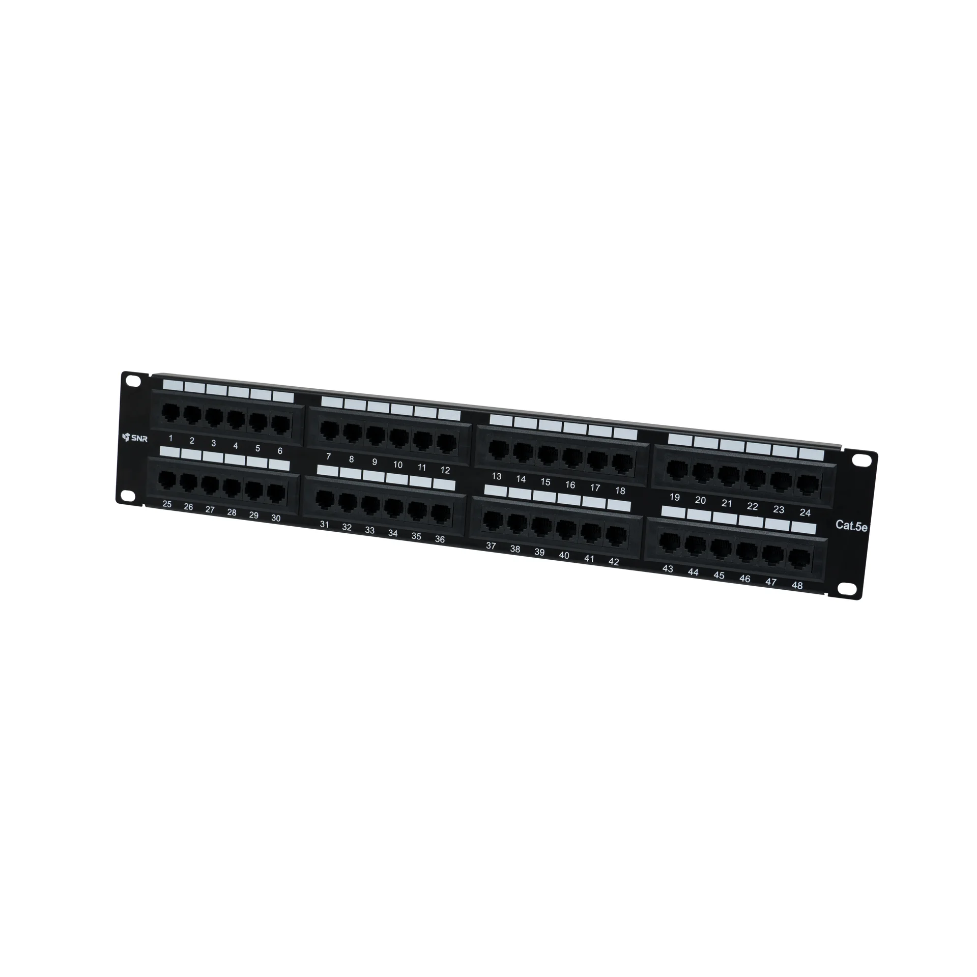 Коммутационная панель SNR, 19" неэкранированная, 2U, 48 портов, cat.5e, горизонтальная заделка