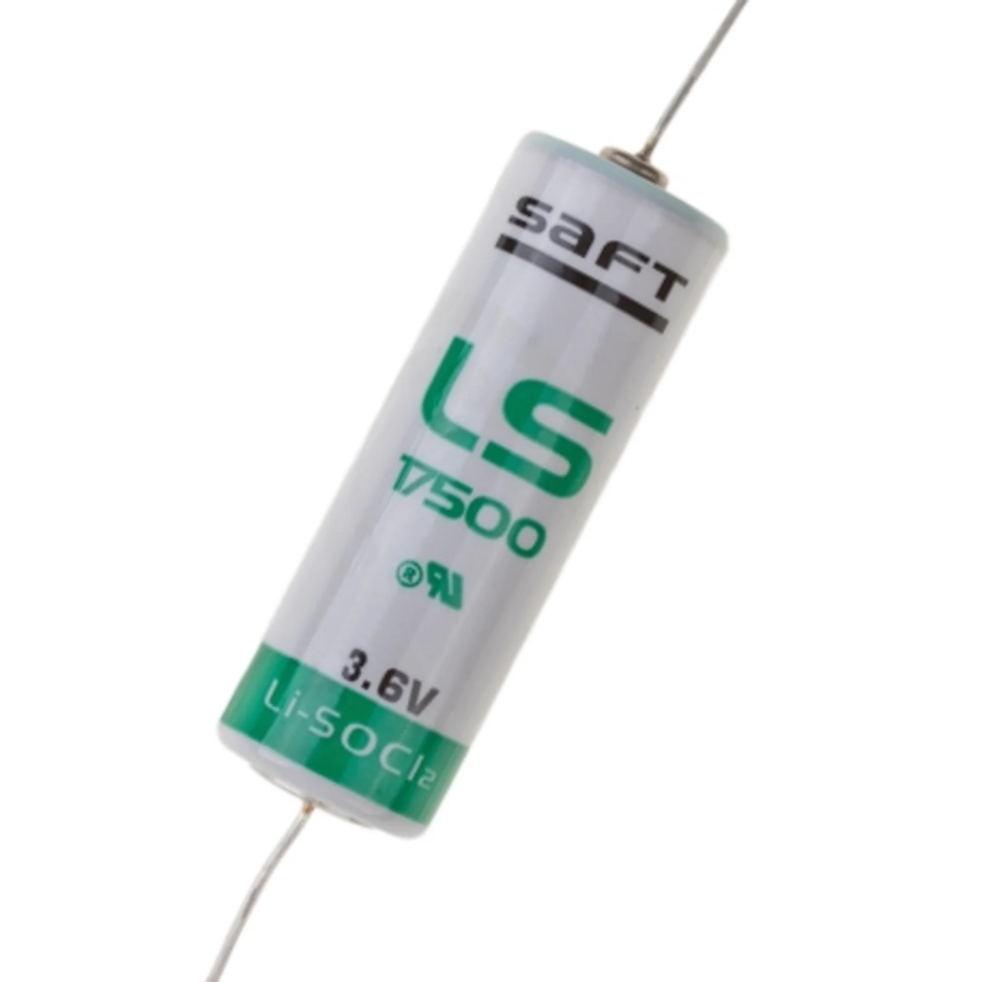 LS17500 CNA, Li-SOCl2 батарея с аксиальными выводами, номинальным напряжением 3.6 В, ёмкостью 3.6 Ач
