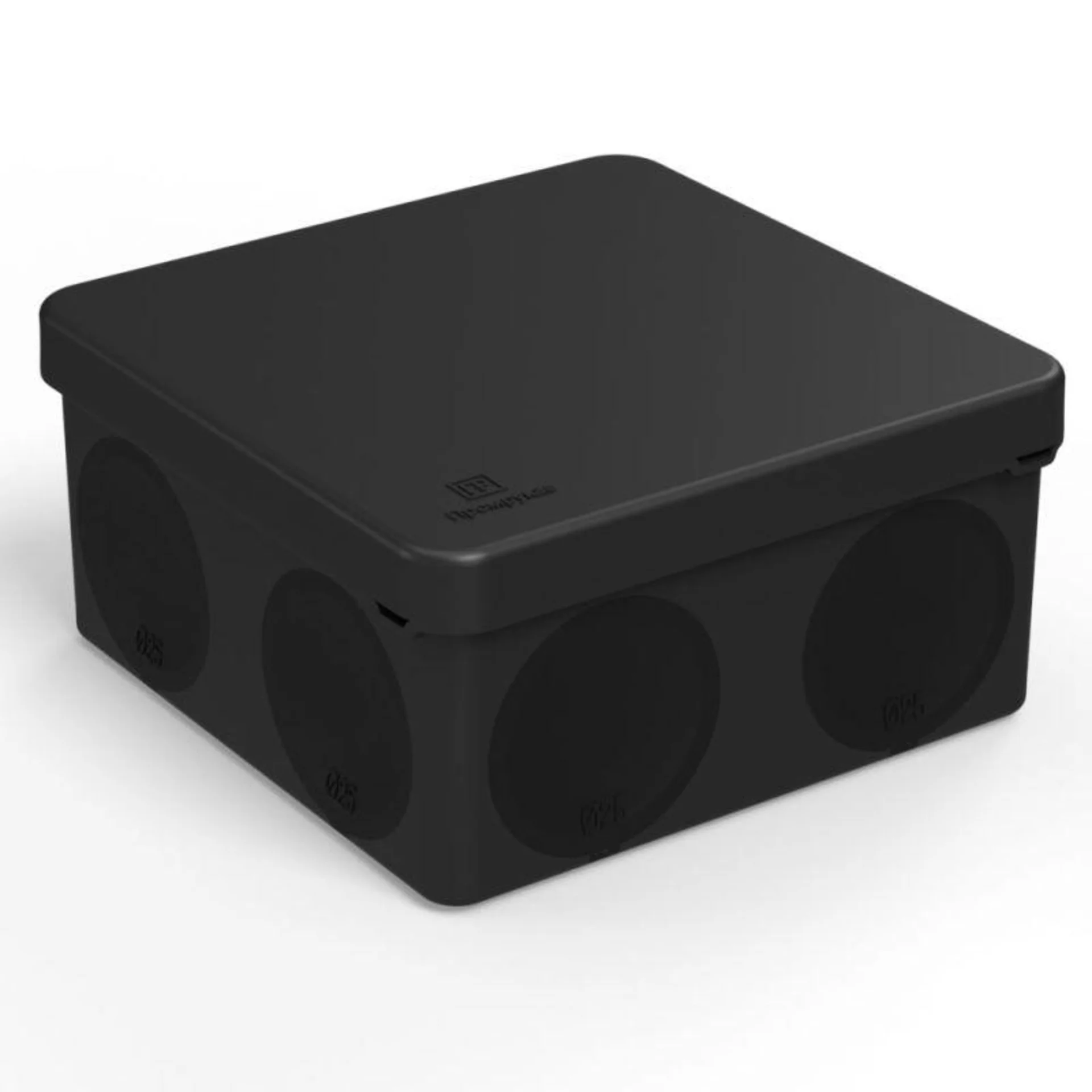 Коробка распределительная Промрукав 60-0300-9005, 100×100×50 мм, черная, IP66