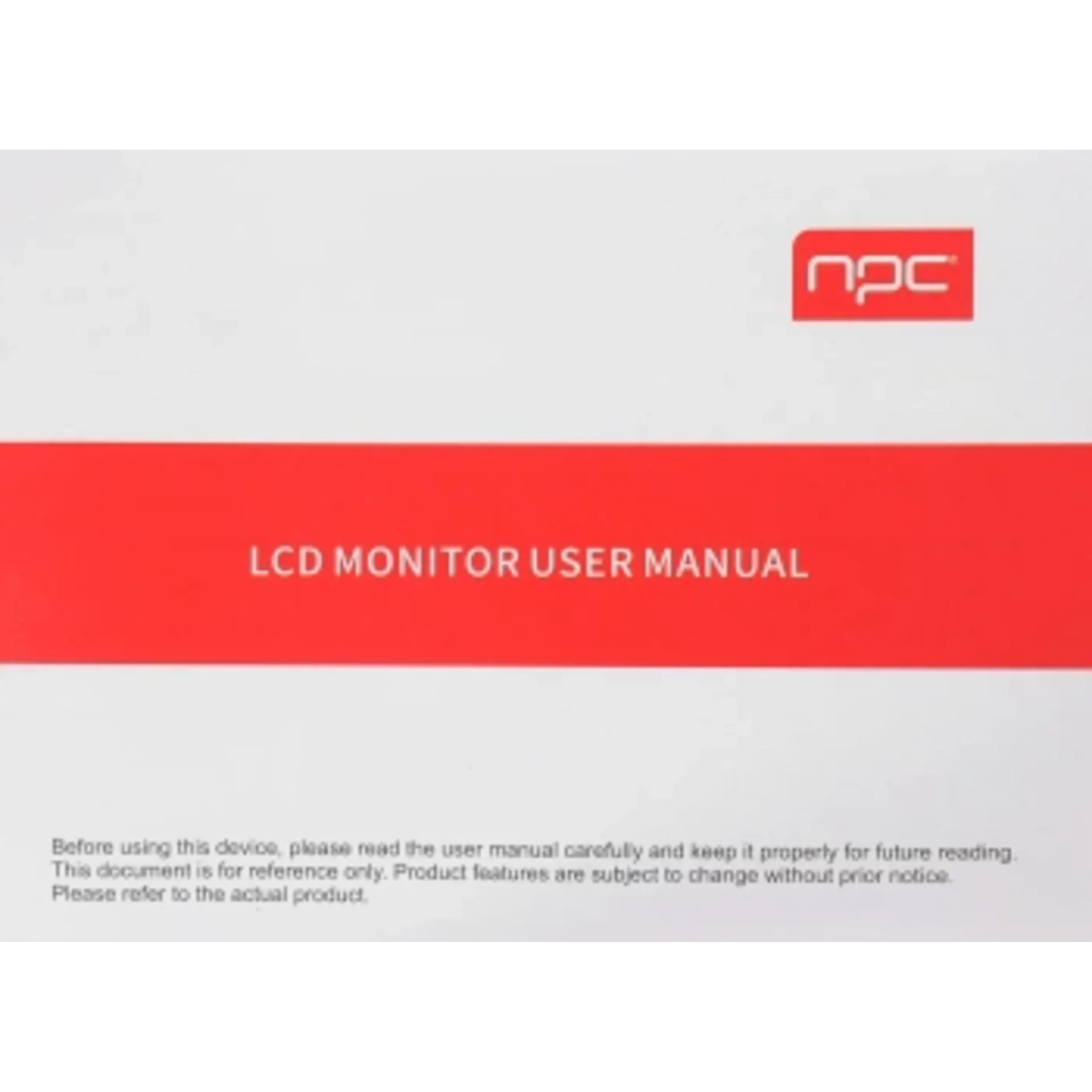 Монитор NPC 27" MD2707-K черный IPS LED 1ms 16:9 HDMI M/M матовая HAS Piv 250cd 178гр/178гр 1920x108