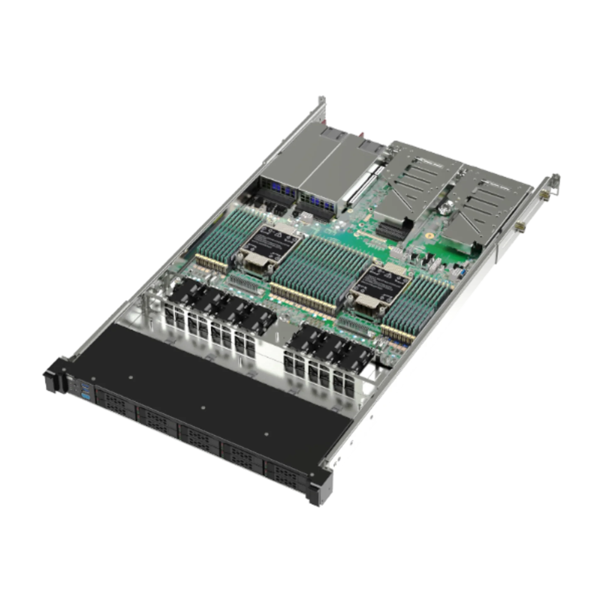 Серверная платформа Rikor 2U ProServer RSP7110, до двух процессоров Intel Xeon Scalable 3gen, DDR4, 10x2.5", резервируемый БП