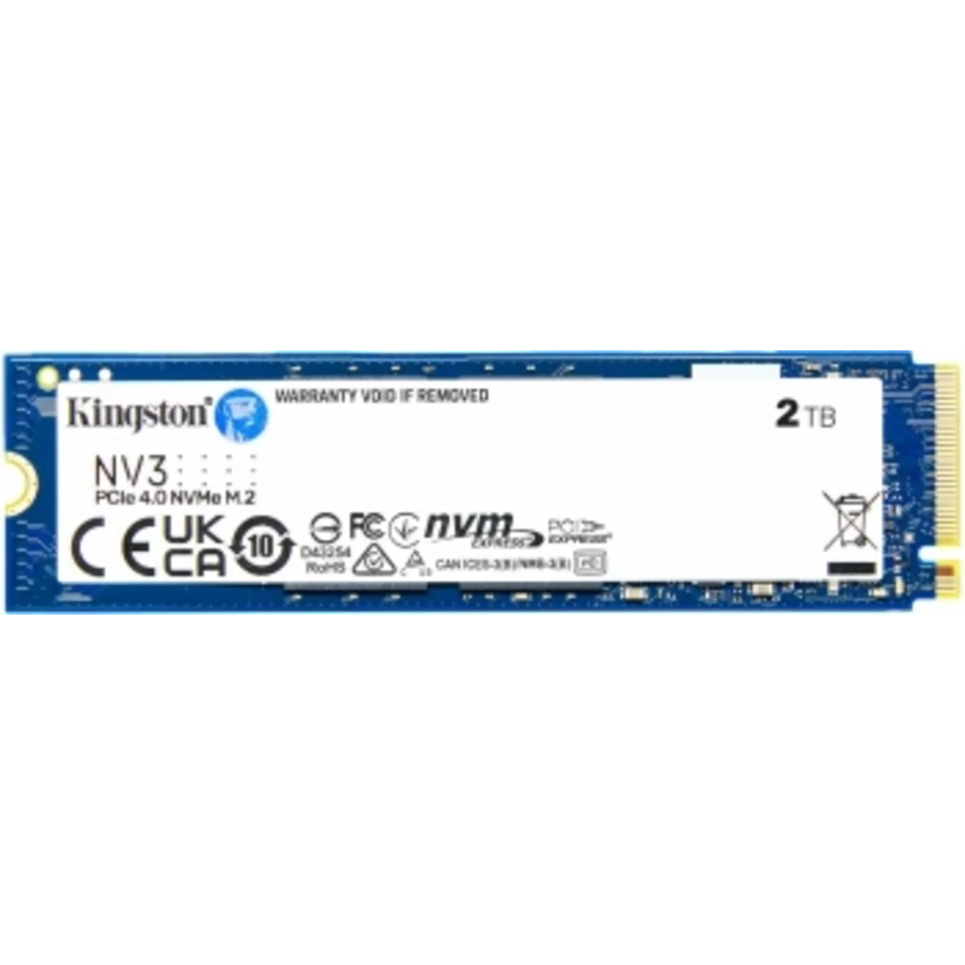 Накопитель SSD Kingston PCIe 4.0 x4 2TB SNV3S/2000G NV3 M.2 2280