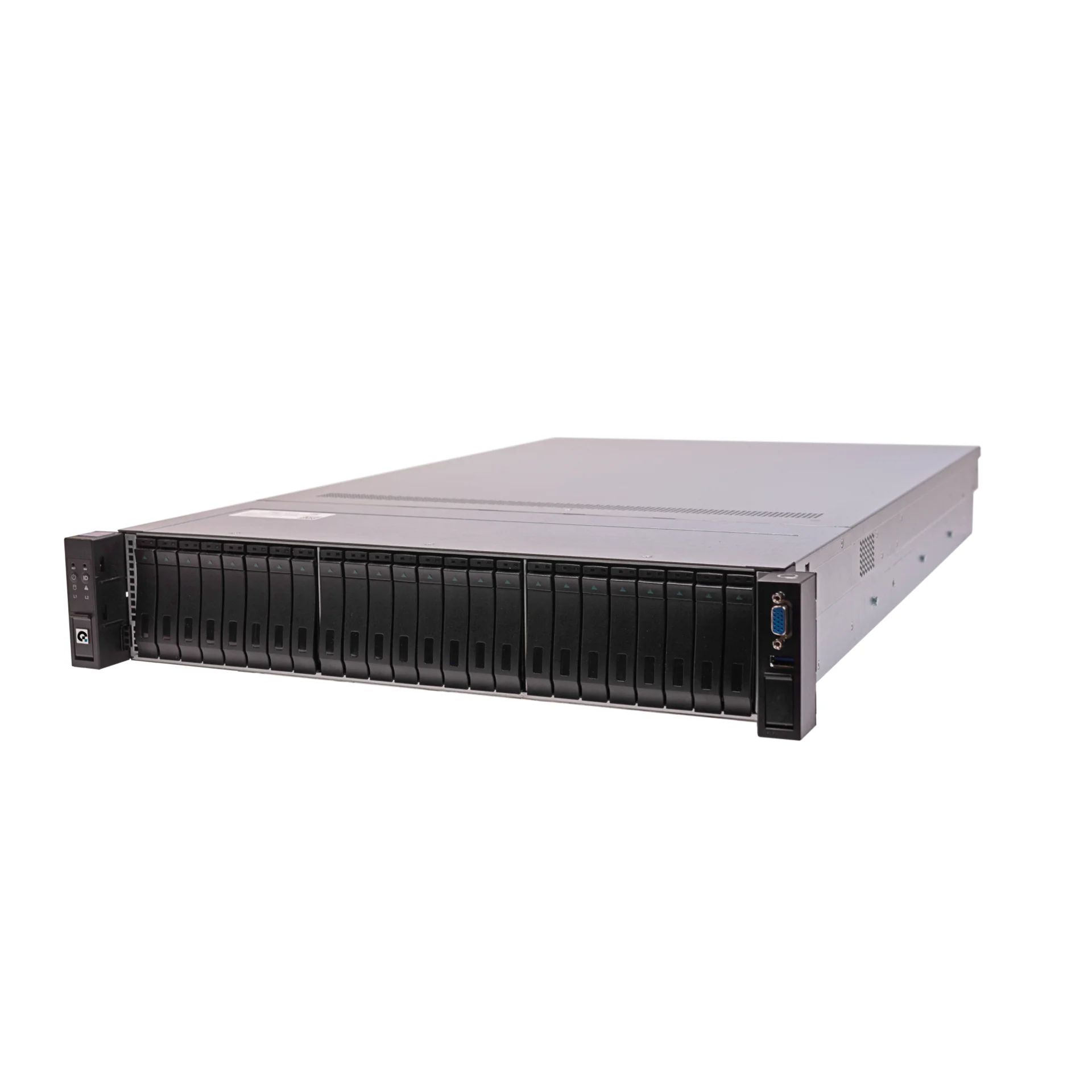 Серверная платформа Аквариус T50 D224CF, 2U, до двух процессоров Intel Xeon Scalable Gen 2, DDR4, 24x2.5", 1x1000Base-T, резервируемый БП