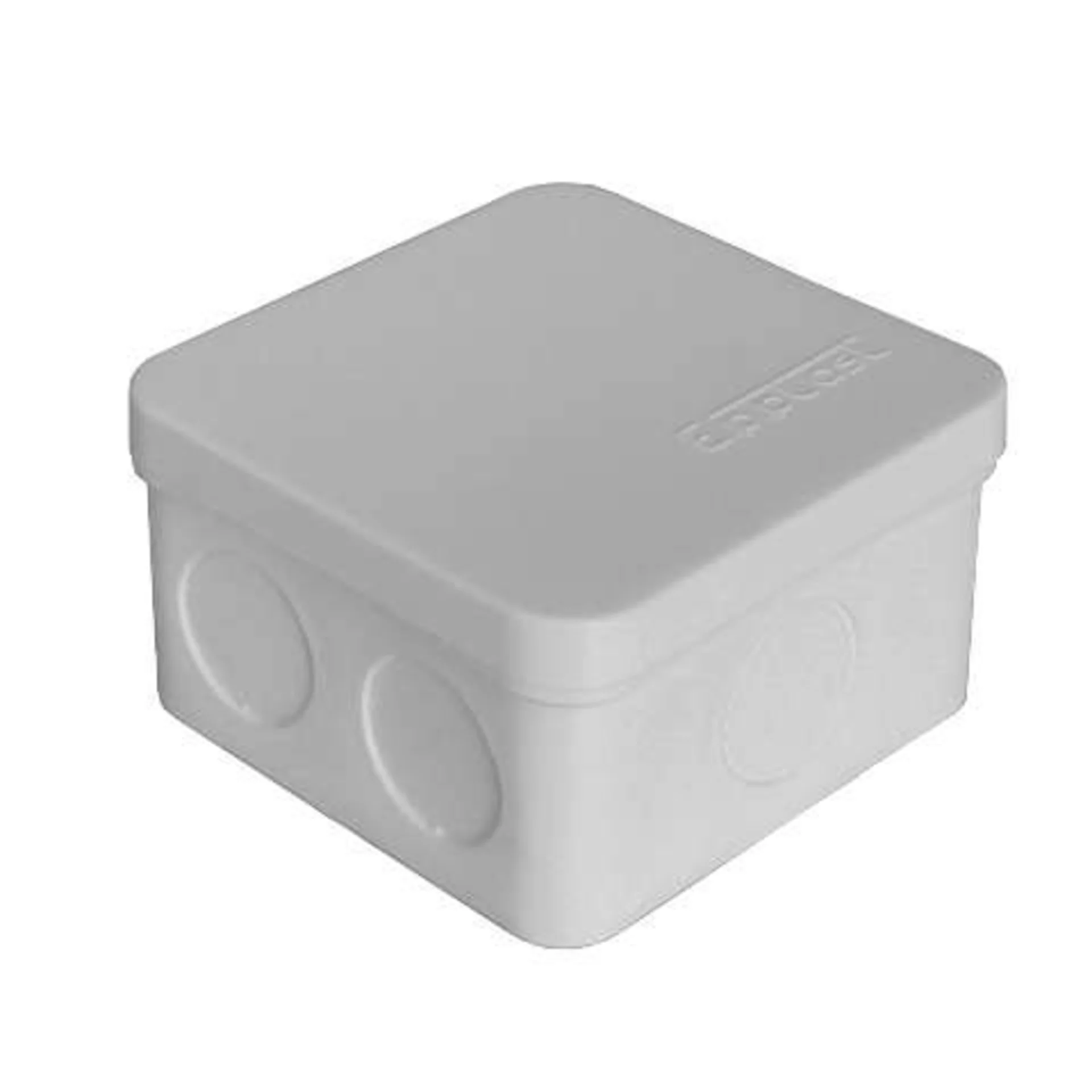 Коробка распределительная ОП 75х75х45 7 выходов без гермовводов IP54 крышка защелкивающаяся сер. Epplast 225332