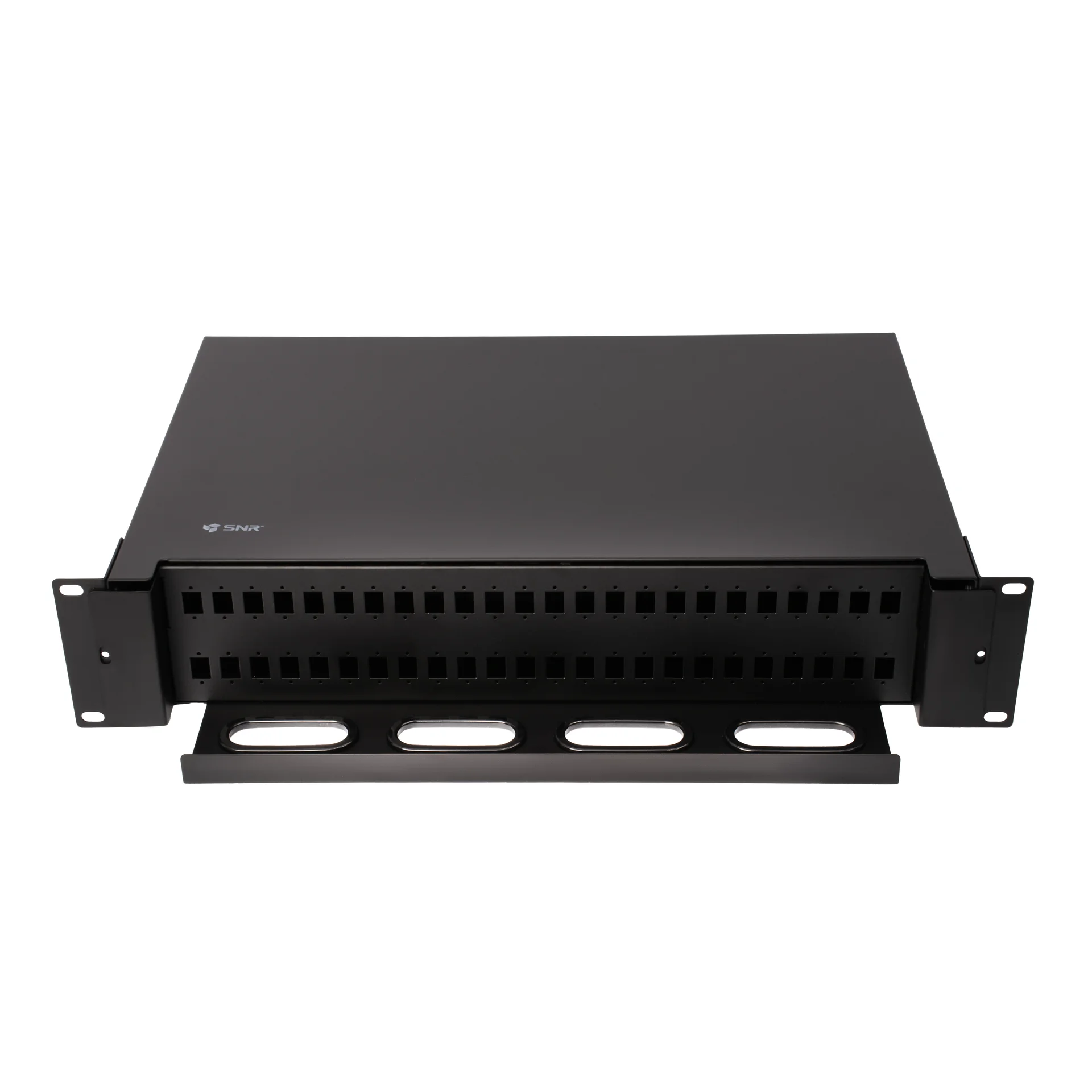 Кросс оптический 19" (ШКОС) на 48 порта SC/LC, выдвижной, 2U, черный