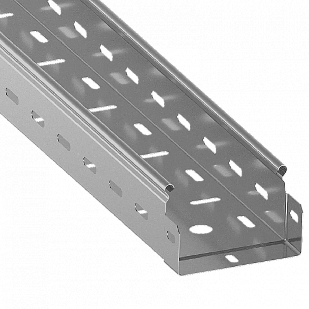 Лоток перфорированный 150х65 L=2м S=1.0мм нерж. ASD-electric