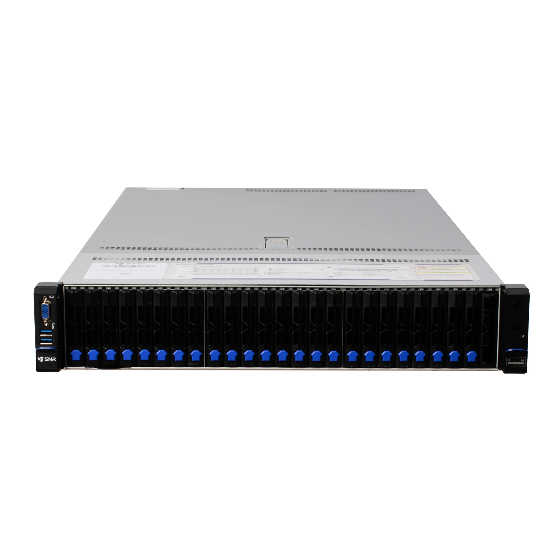 Серверная платформа SNR-SR2425LS-NV Rack 2U, 2xXeon LGA4677, 32xDDR5/5600MHz(upto 8TB), 24xHDD SFF SATA/SAS/NVMe + 2xSFF rear, 2x M.2 (2280/22110), noRAID, 5xPCIe 5.0/4.0, 2x1GbE, 2x1300W, Rails