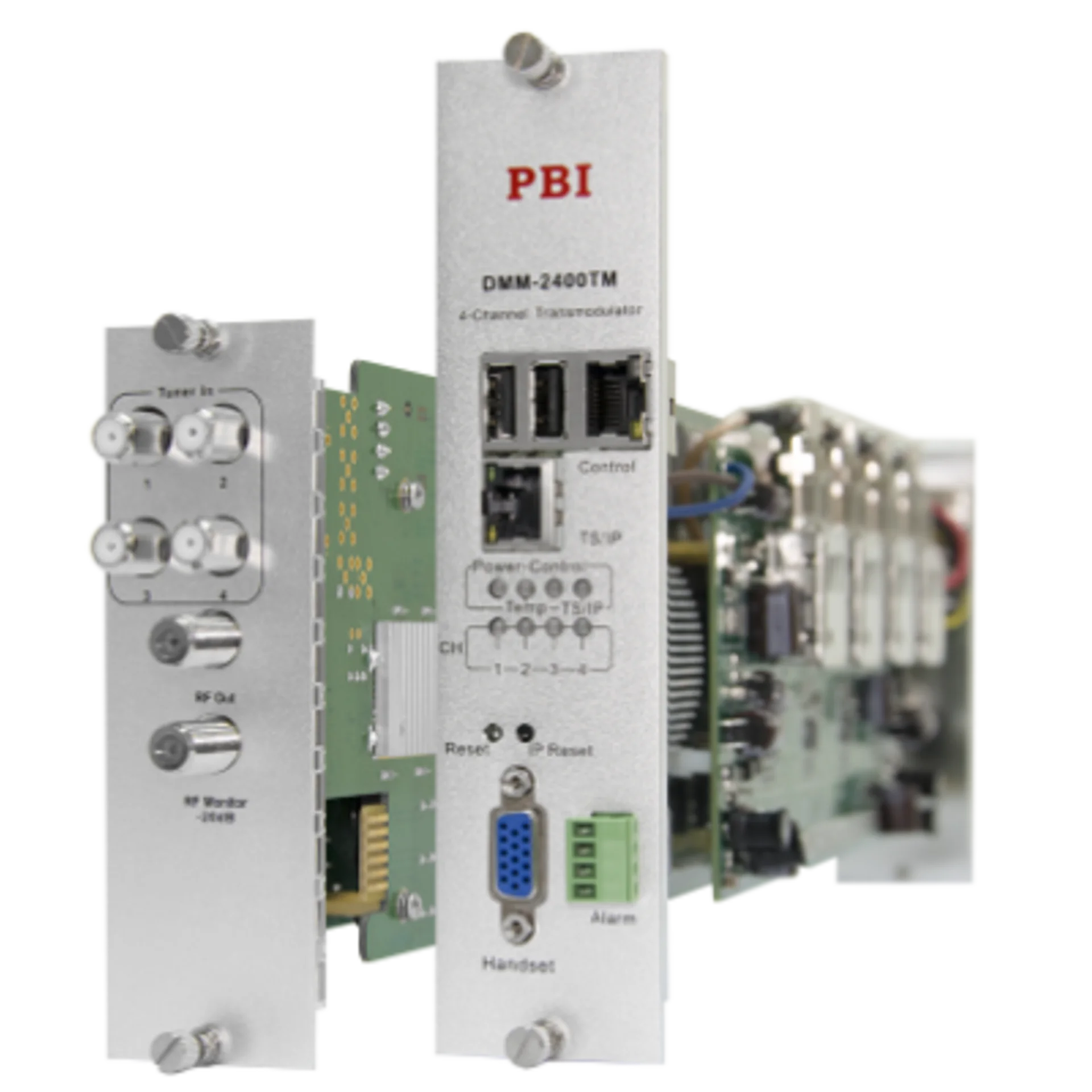 Модуль 4-тюнерного трансмодулятора QAM DMM-2410TM-30S2C на 4 DVB-C для цифровой ГС PBI DMM-1000