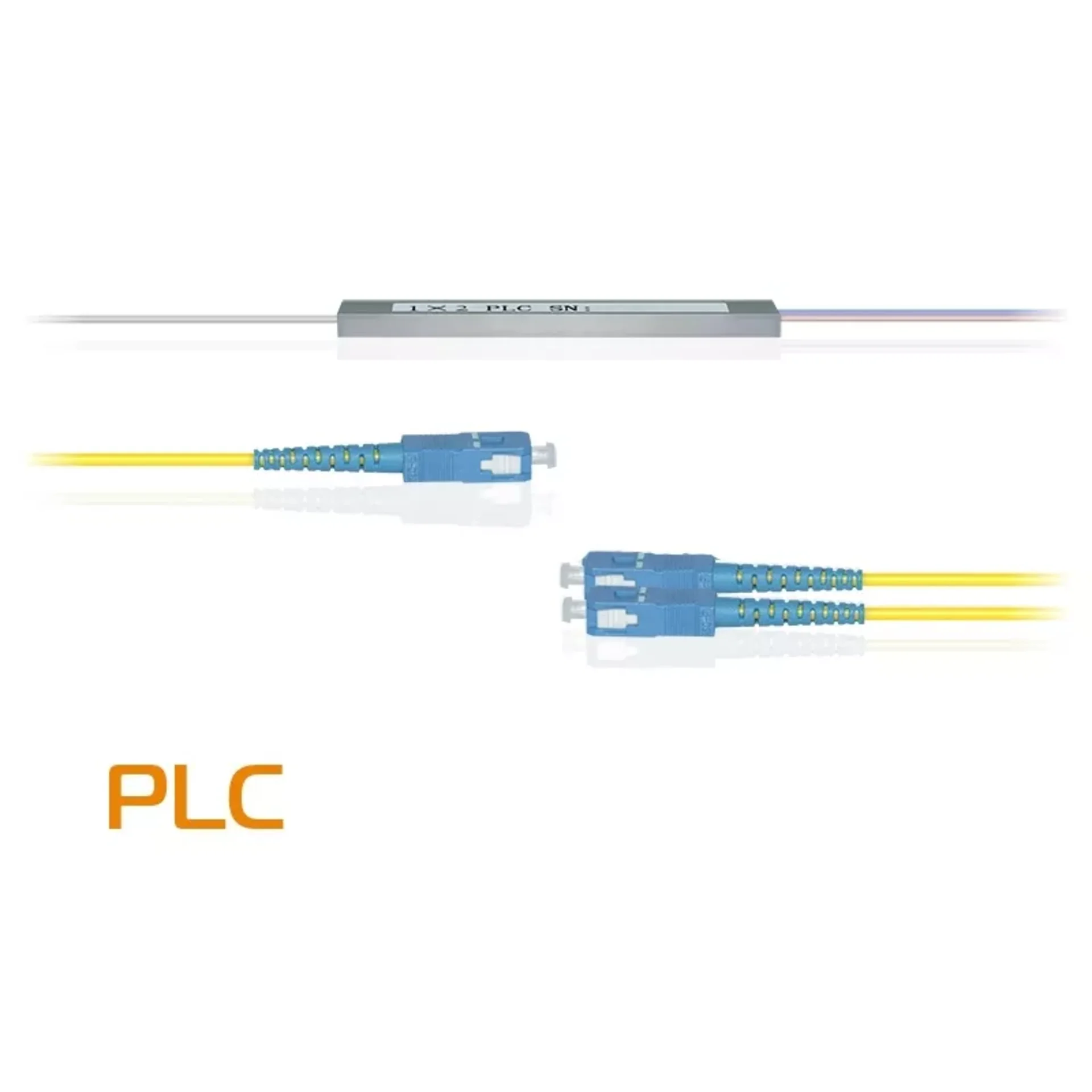Делитель оптический планарный бескорпусный SNR-PLC-M-1x2-SC/UPC