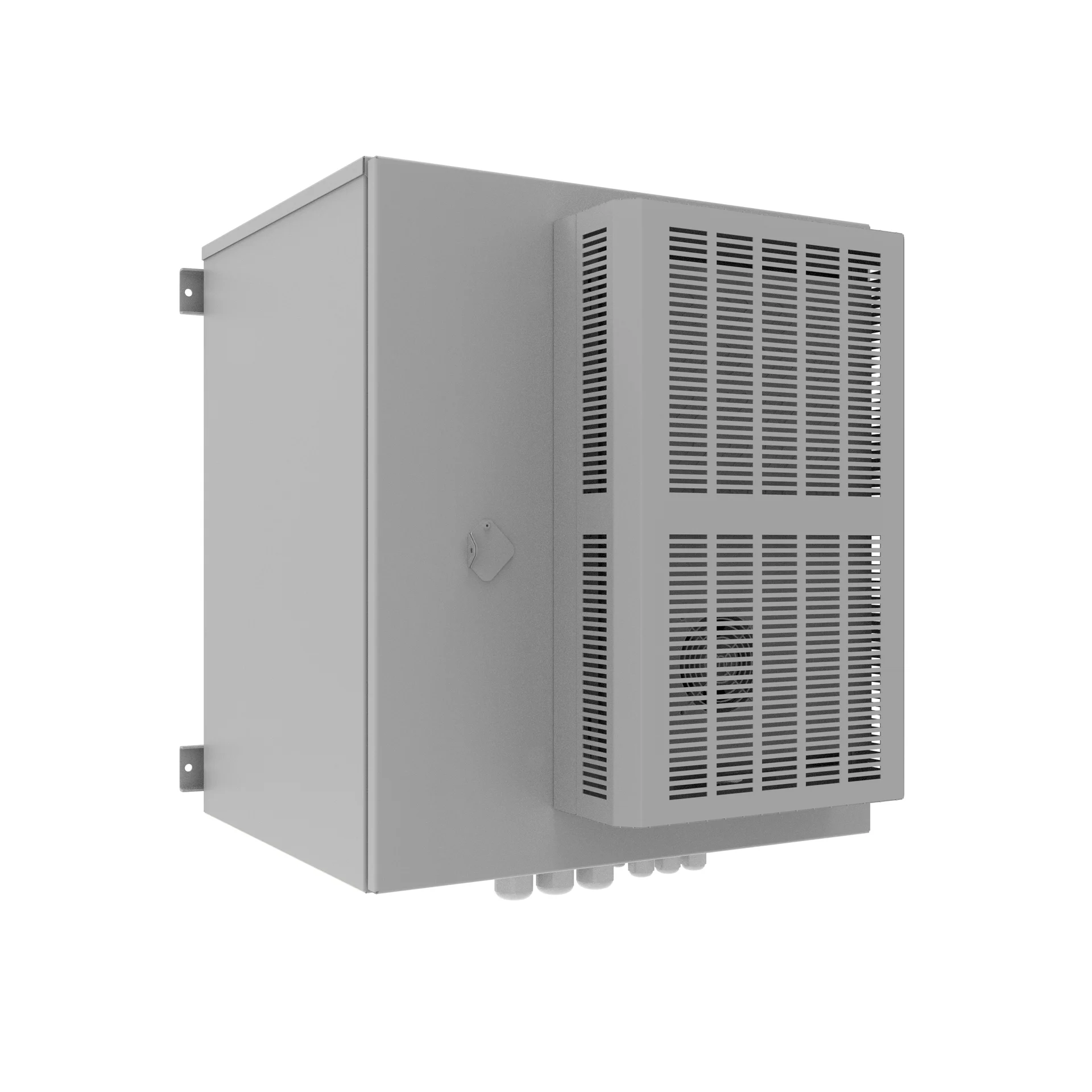 Шкаф уличный всепогодный настенный 15U 750x600мм, серый, SNR SNR-OWC-156060-500-AC