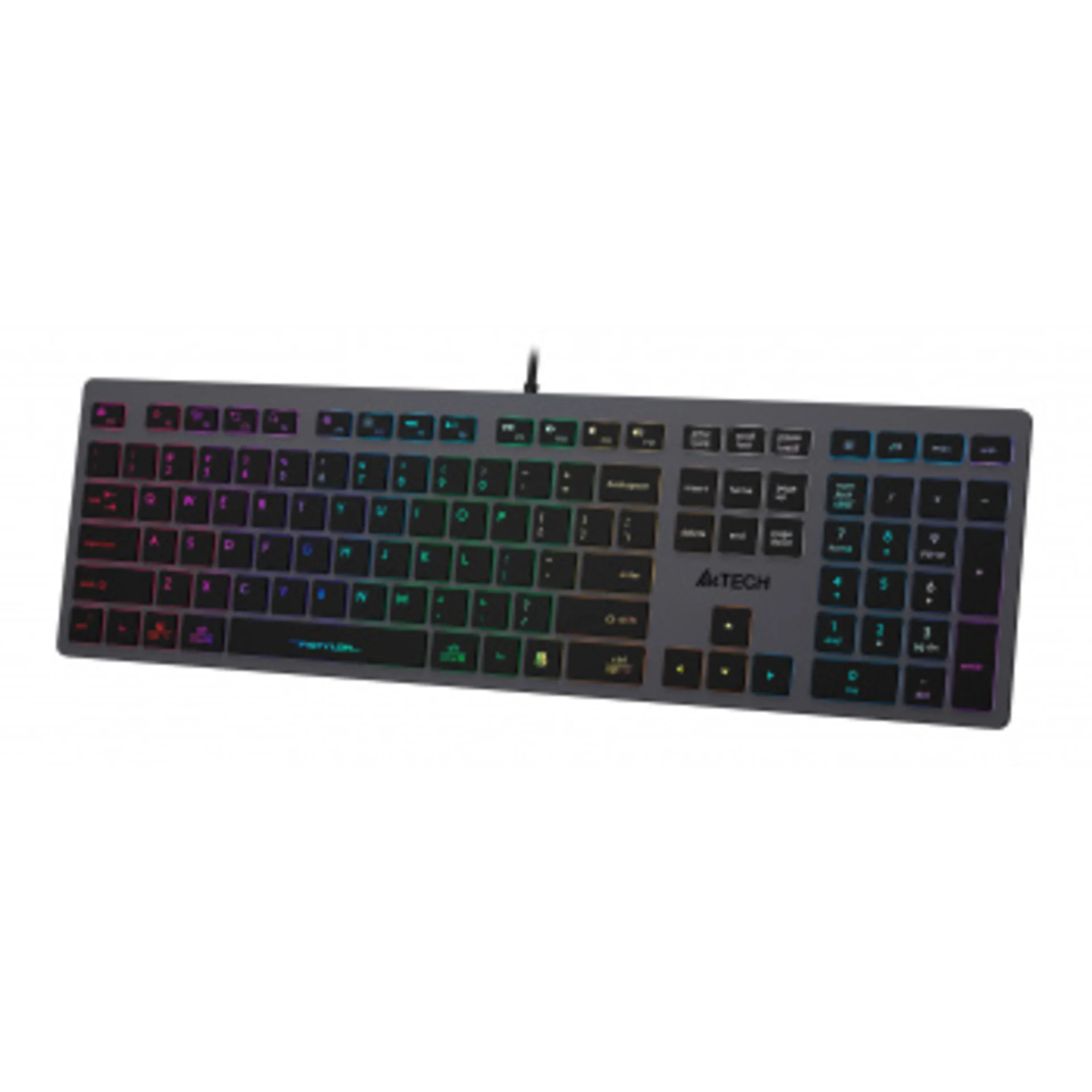 Клавиатура A4Tech Fstyler FX60 серый USB slim LED (FX60 GREY / NEON)