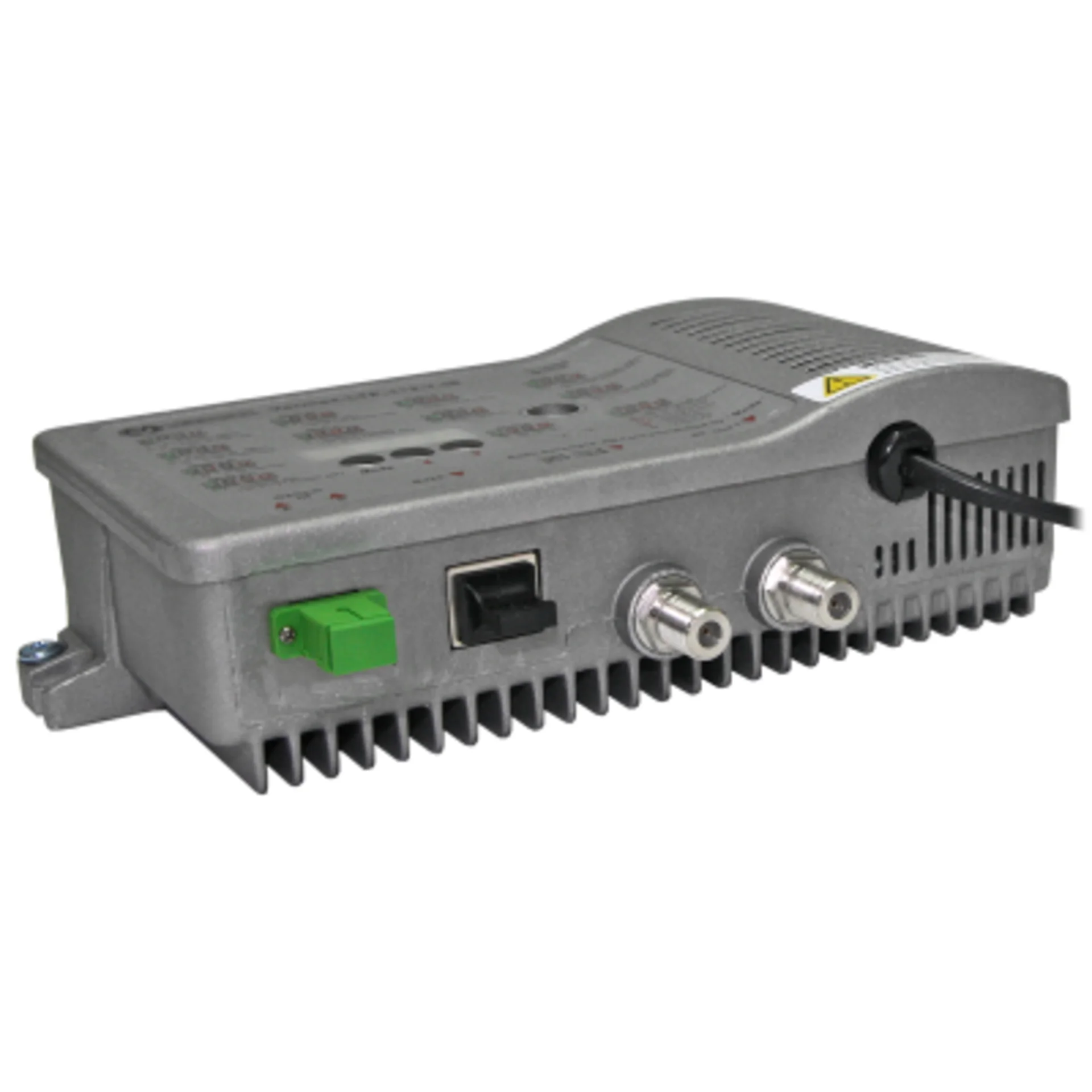 Приёмник оптический VERMAX LTP-112-7-ISN, 1 вход/2 выхода, 1100-1600нм, -9...+2dBm, 2 равномерных RF выхода до 112dBμV, АРУ, SNMP, серый (Vermax-LTP-112-7-ISN)