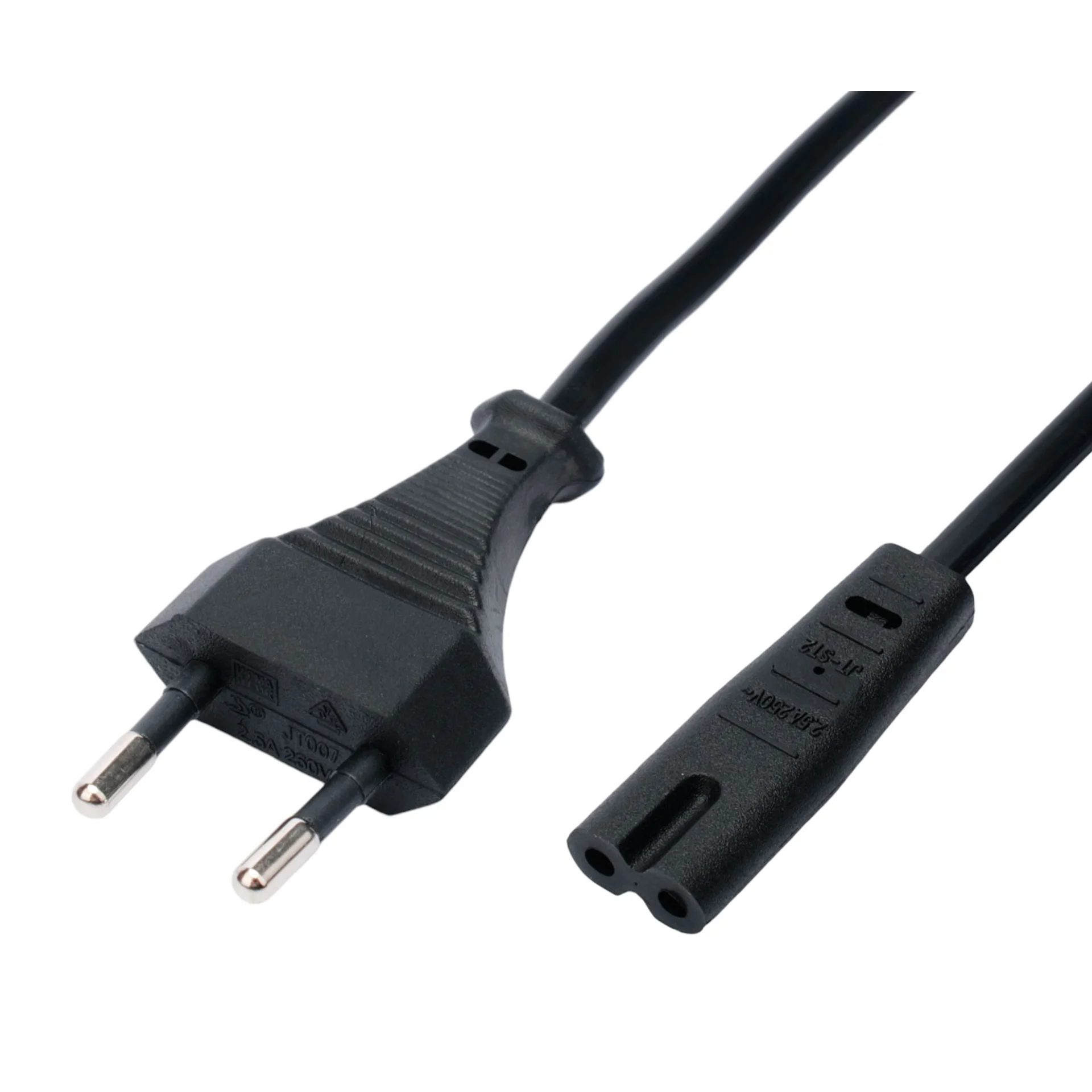PC-184-VDE-3M Кабель питания Cablexpert PC-184-VDE-3M, CEE 7/16-C7, 2x0.75мм2, 2.5A, VDE,  3м, черный, пакет