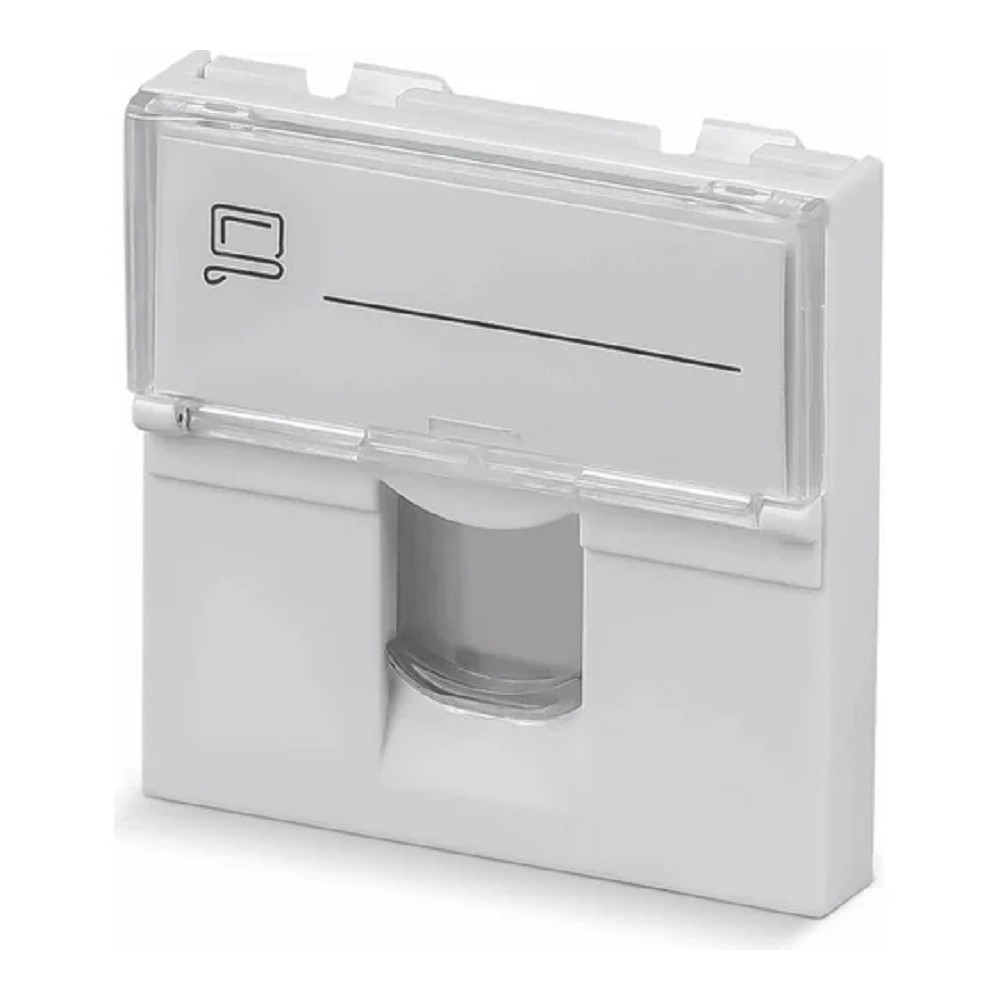 Cabeus FP-L-45-1M Вставка 45x45 (Mosaic) для 1 модуля формата Keystone Jack (арт.078604)