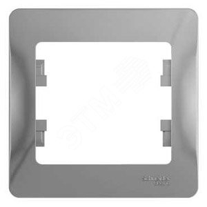 Systeme electric GSL000301 GLOSSA 1-постовая РАМКА, АЛЮМИНИЙ