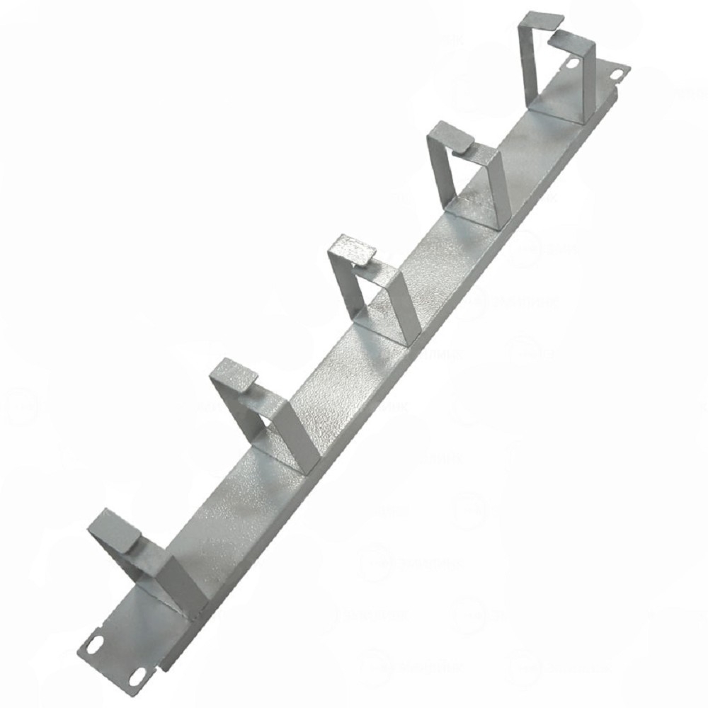 БАСТИОН SKAT TB Org R5/45-G  Кабельный органайзер 19", 5 колец 45 мм, серый (4465)