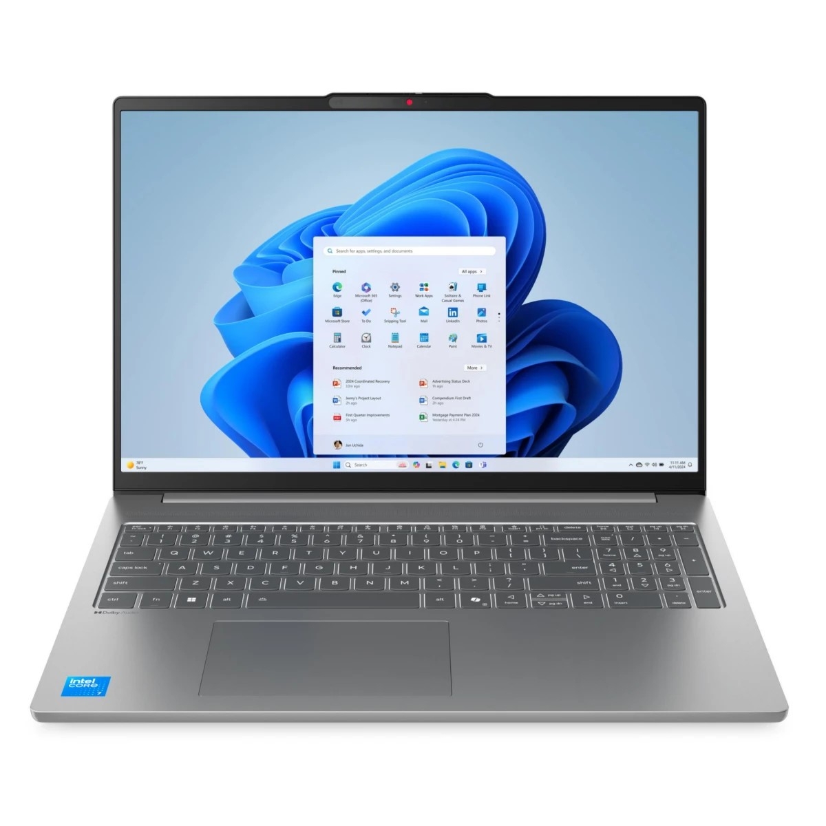 Ноутбук Lenovo IdeaPad Slim 5 16IRH10R 16"(2880x1800 OLED)/Intel Core 5 210H(2.2Ghz)/32768Mb/1024PCISSDGb/noDVD/Int:Intel Graphics/Cam/BT/WiFi/80WHr/war 1y/1.76kg/luna grey/noOS + 100W, RU kbd