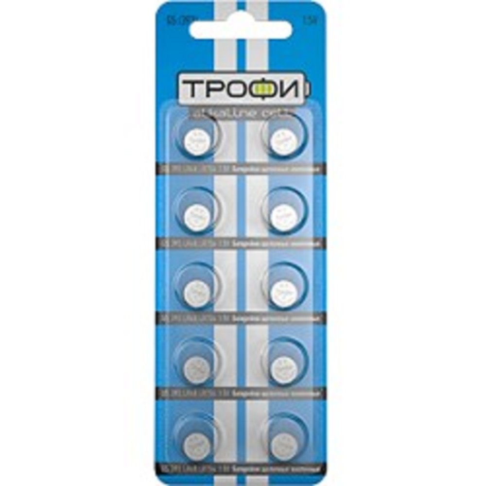 Трофи G5 (393) LR754, LR48 Energy Power Button Cell (200/1600/134400) (10 шт. в уп-ке)