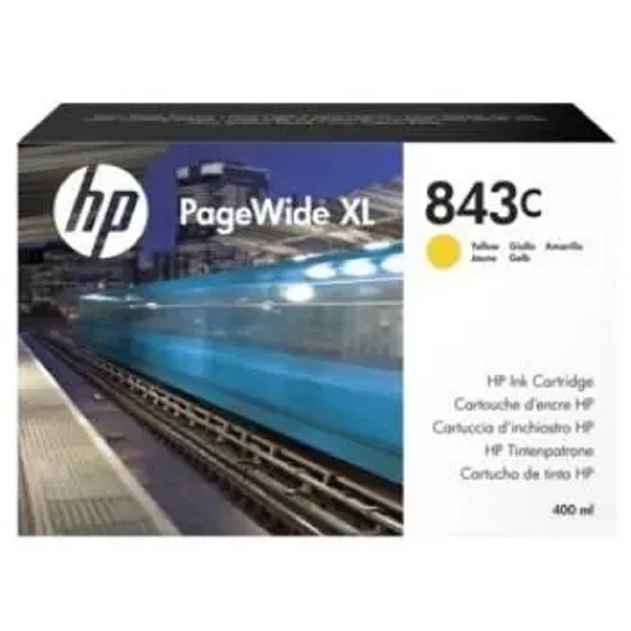 C1Q68A - Cartridge HP Europe/843C PageWide XL/Desk jet/yellow/400 ml все наши цены всегда включают НДС