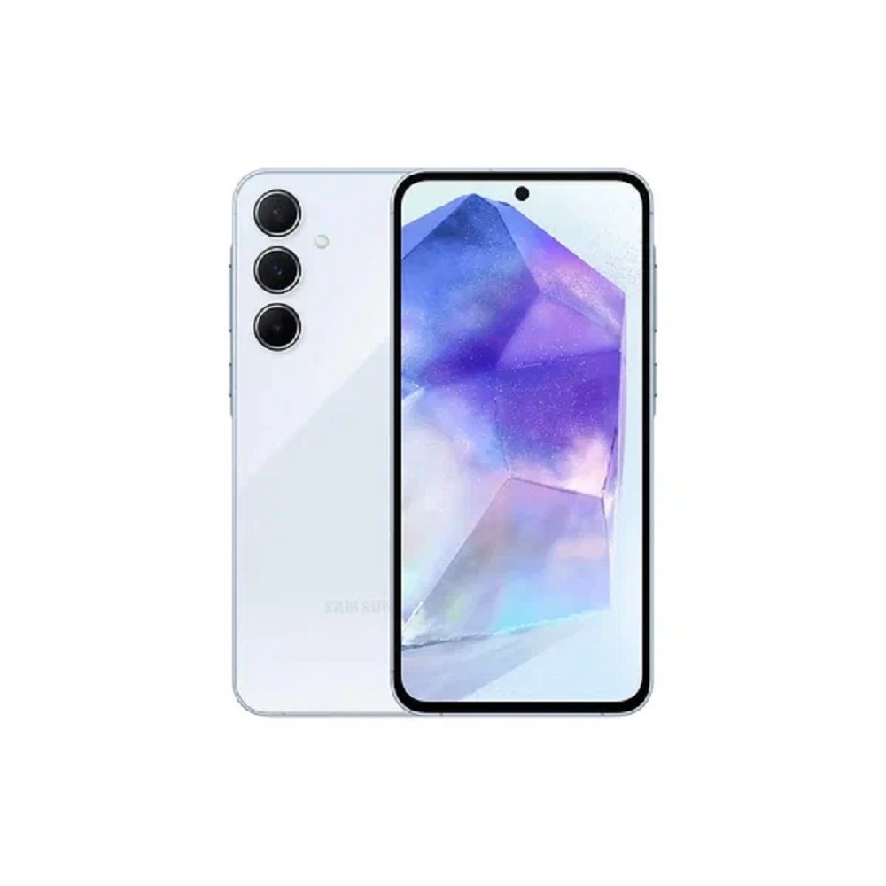 Смартфон Samsung SM-A556E Galaxy A55 5G 128Gb 8Gb голубой моноблок 3G 4G 2Sim 6.6" 1080x2340 Android 14 50Mpix 802.11 a/b/g/n/ac/ax NFC GPS GSM900/1800 GSM1900 Protect microSD max1024Gb