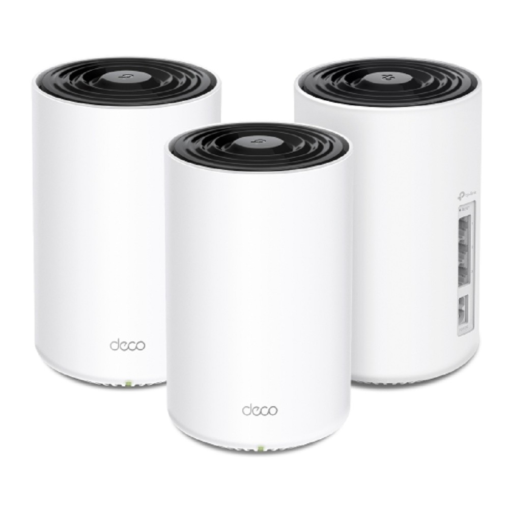 TP-Link Deco PX10 AX1500+AV1000 (3-pack), гибридная двухдиапазонная Mesh-система Wi-Fi 6 (3 устройства)