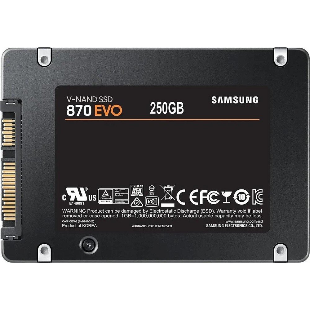 Samsung SSD 250Gb 870 EVO MZ-77E250B/AM