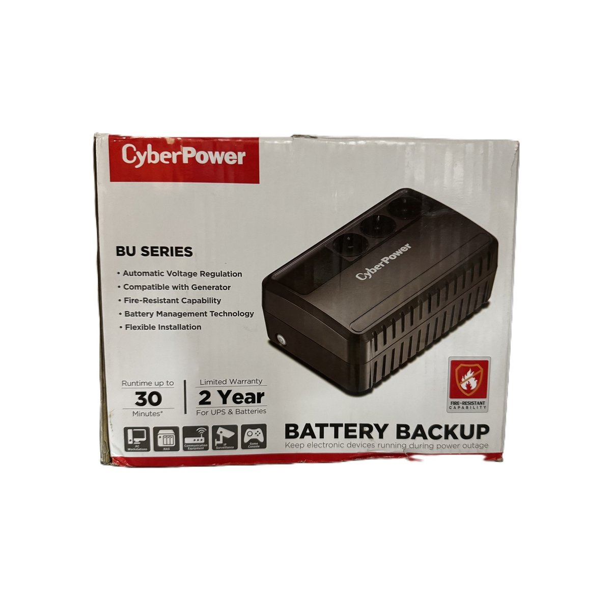 Повреждение упаковки CyberPower BU600E ИБП