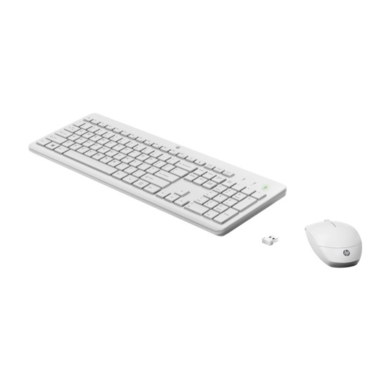 3L1F0AA - Клавиатура и мышь HP 3L1F0AA 230 Wireless Mouse and Keyboard Combo (White) RUSS