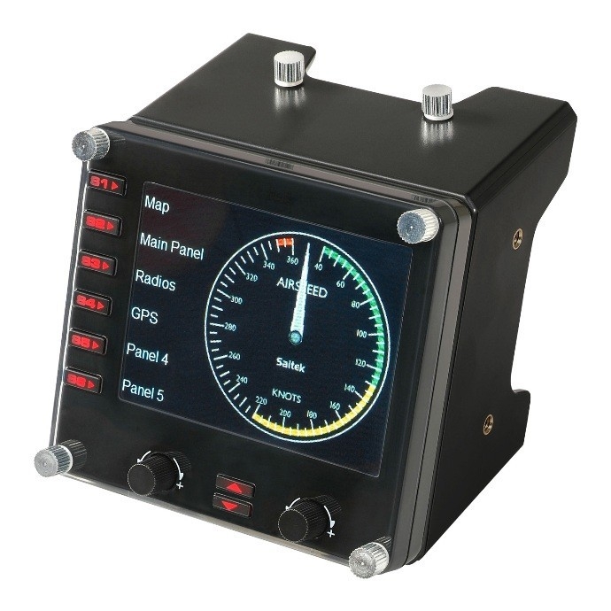 945-000008 - Контроллер для игровых авиасимуляторов Logitech G Flight Instrument Panel (приборная панель с ЖК-дисплеем для авиасимуляторов)