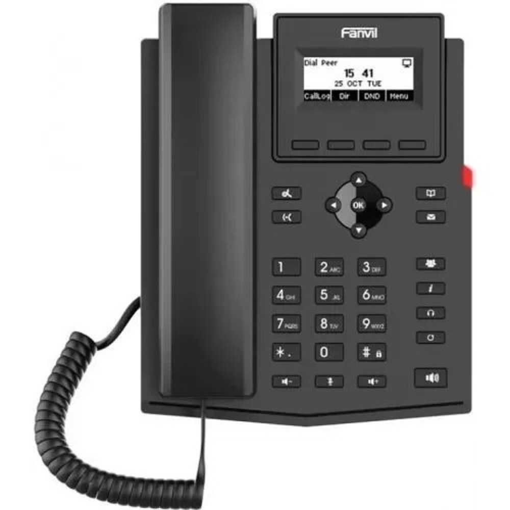 VoIP-телефон Fanvil X301P, 2 линии, 2 SIP, черный (X301P)